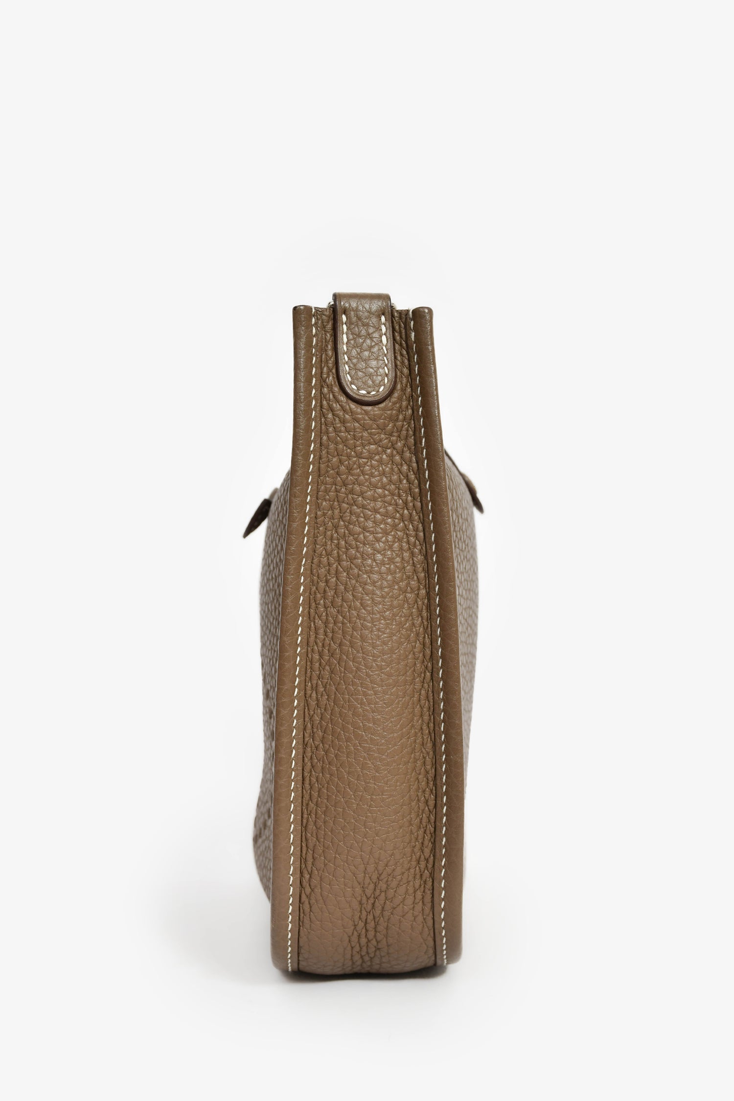 Hermès 2018 Taupe Clemence Leather Evelyne TPM