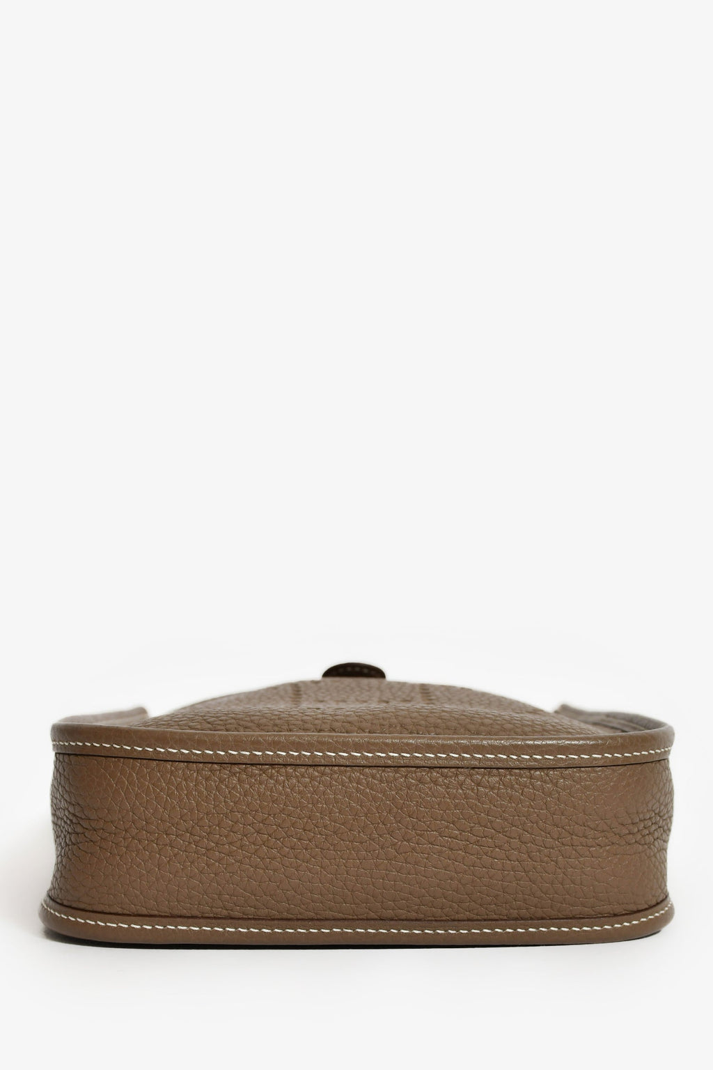 Hermès 2018 Taupe Clemence Leather Evelyne TPM