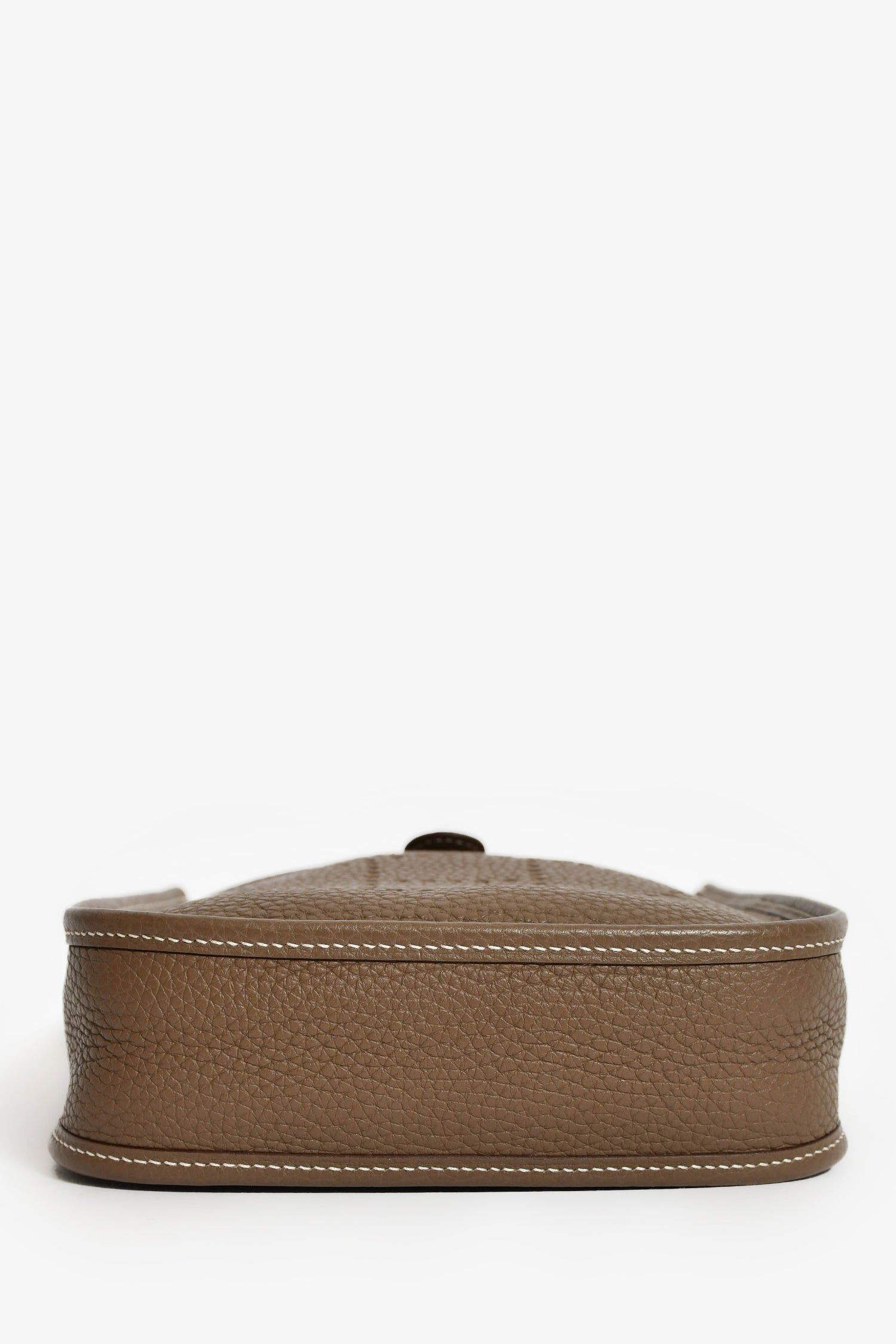 Hermès 2018 Taupe Clemence Leather Evelyne TPM