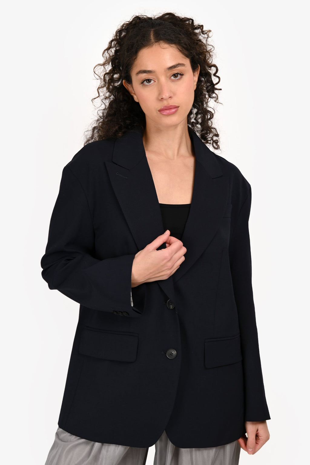 The Weekend MaxMara Blue Single Breasted Blazer Size 4