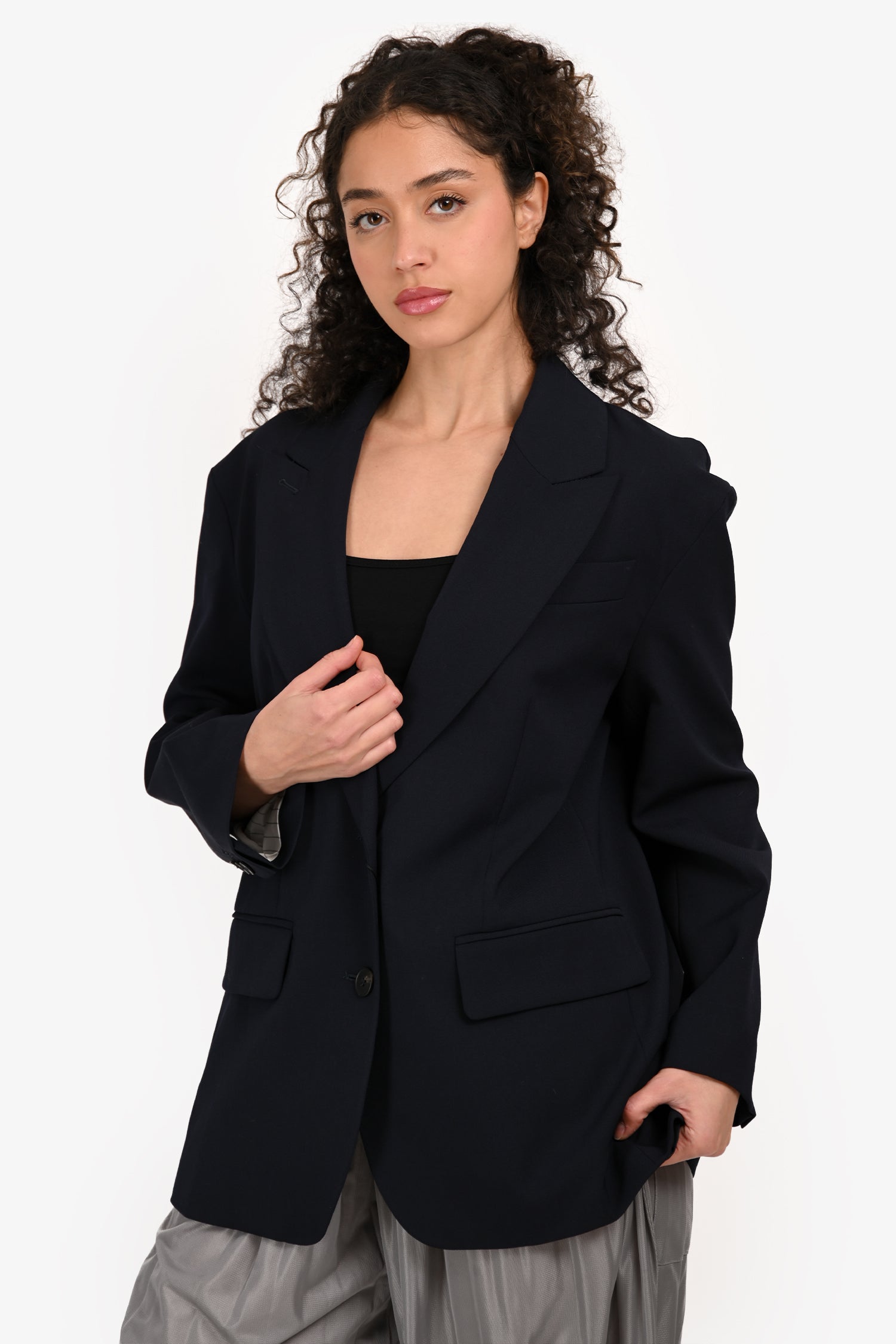 The Weekend MaxMara Blue Single Breasted Blazer Size 4