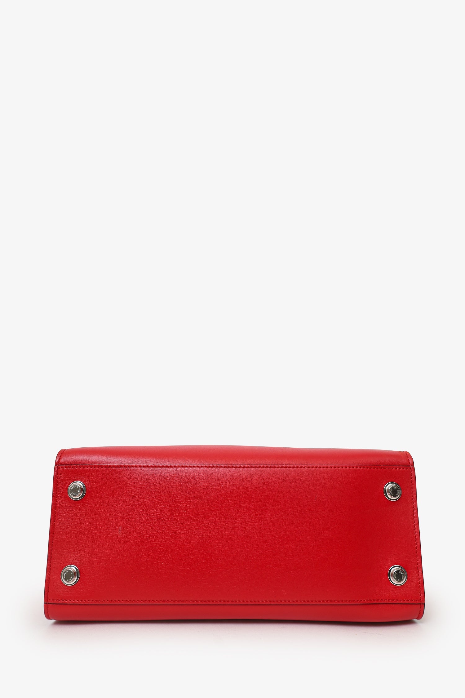 Louis Vuitton Red Leather 'City Steamer' Top Handle With Strap