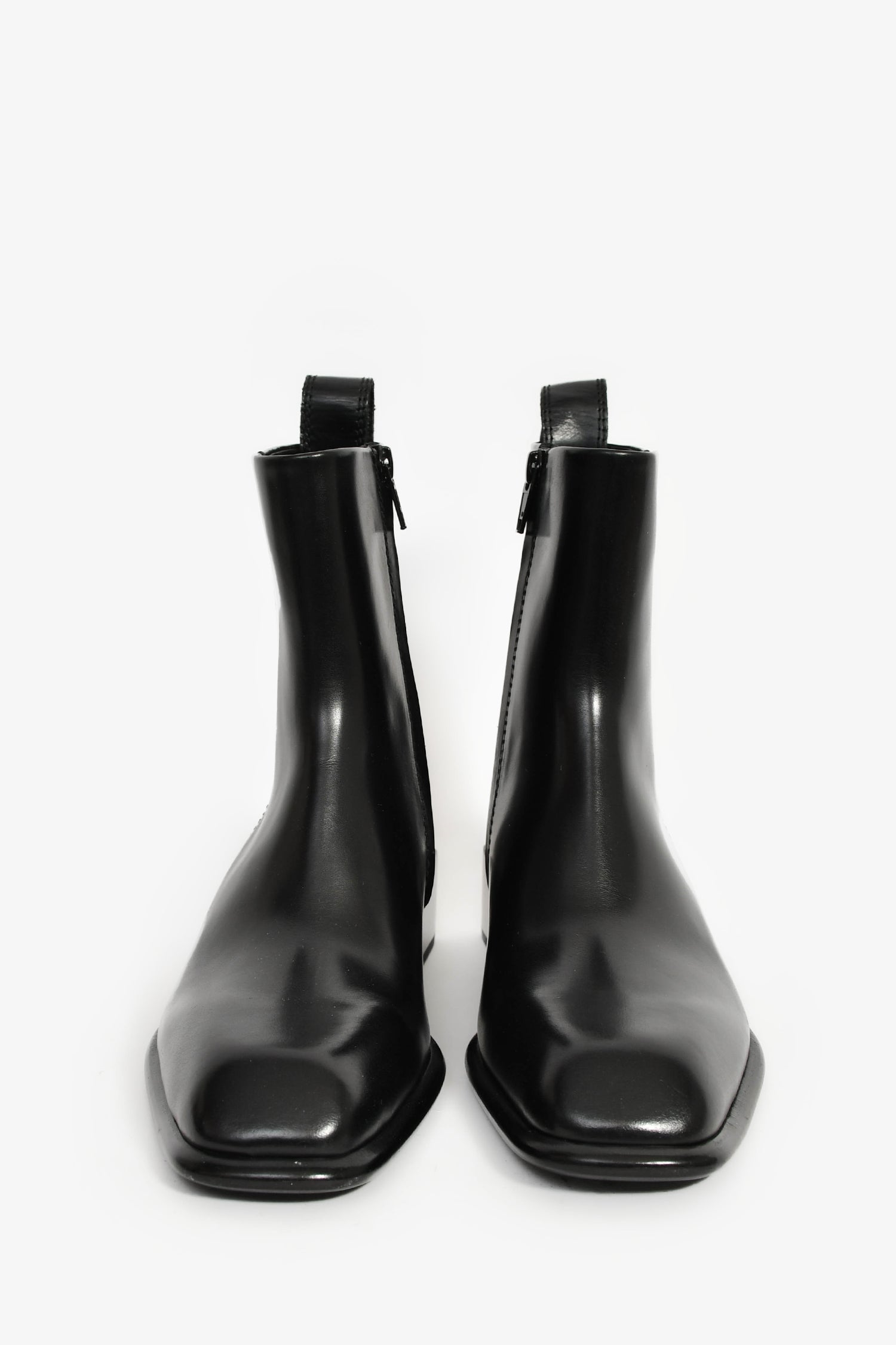 Alexander Wang Black Leather 'Throttie' Ankle Boot Size 35.5