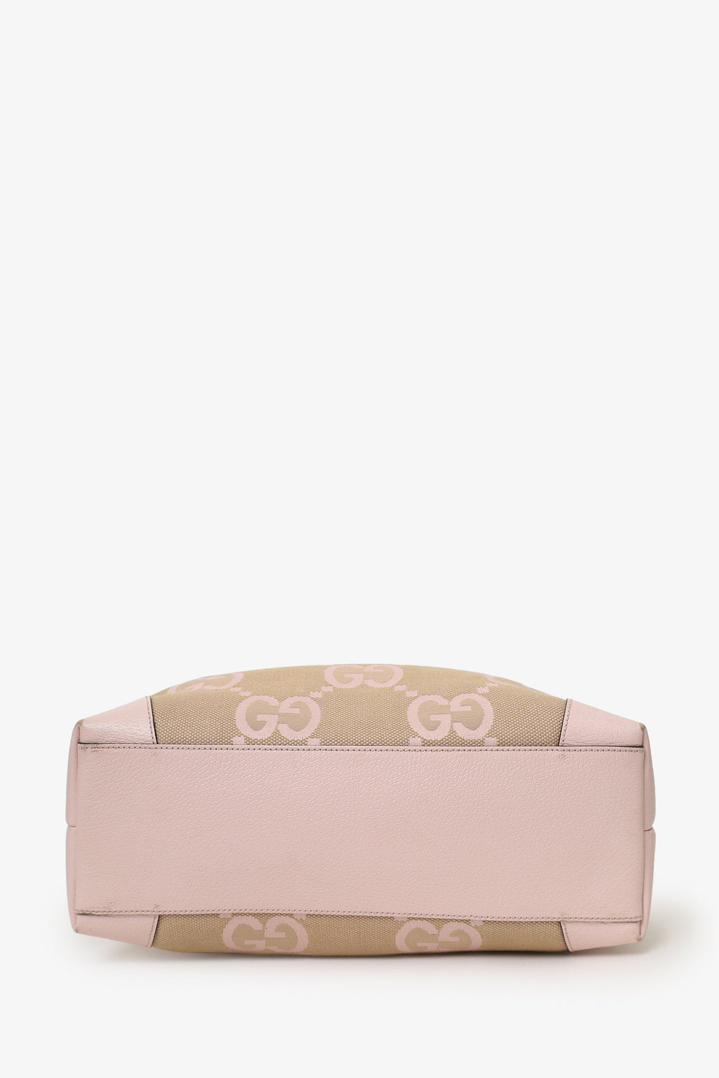 Gucci Beige/Pink Jumbo GG Medium Ophidia Tote