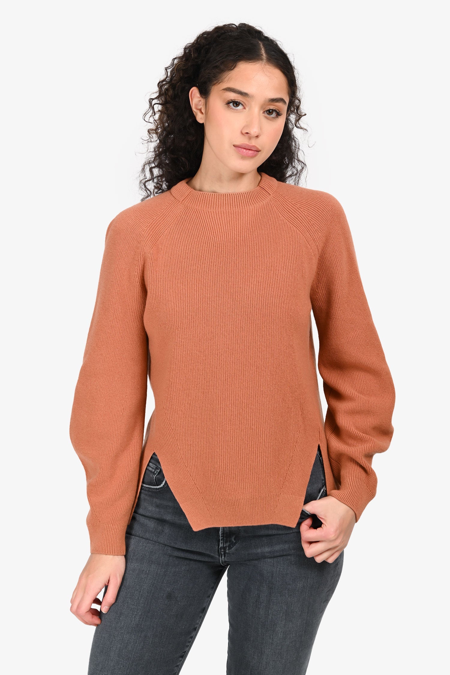 Loro Piana Brown Cashmere Knit Sweater Size 36