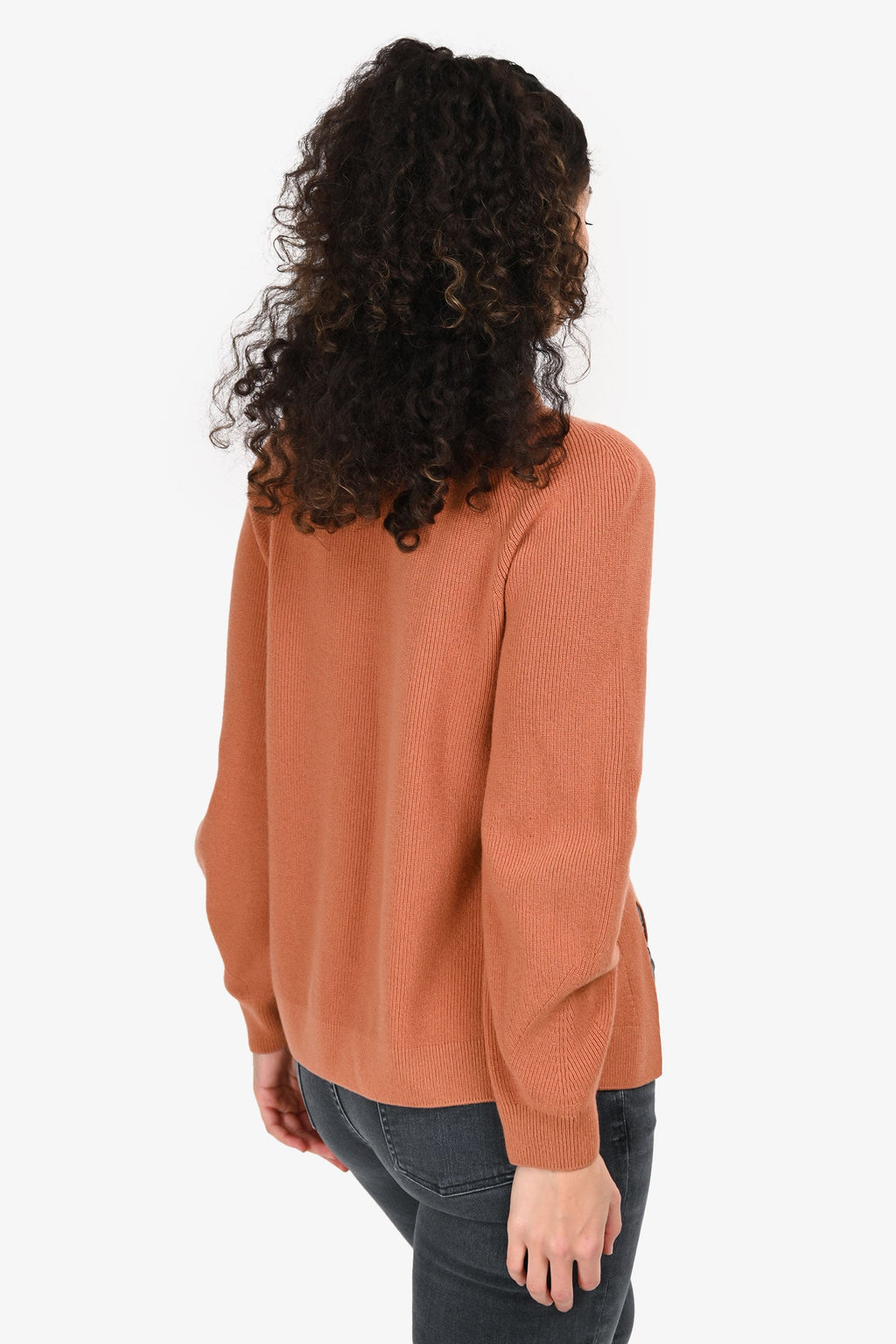 Loro Piana Brown Cashmere Knit Sweater Size 36