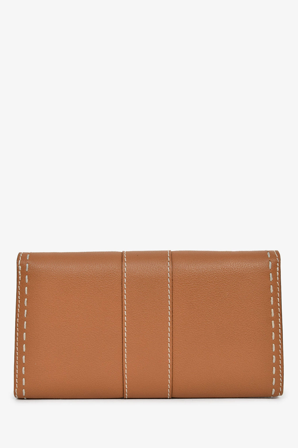 Delvaux Brown Rodéo Calf Brillant Long Wallet Chain