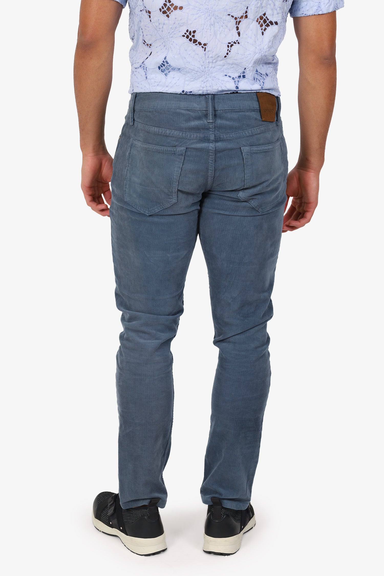 Tom Ford Blue Cord Straight Leg Pants Size 34 Mens