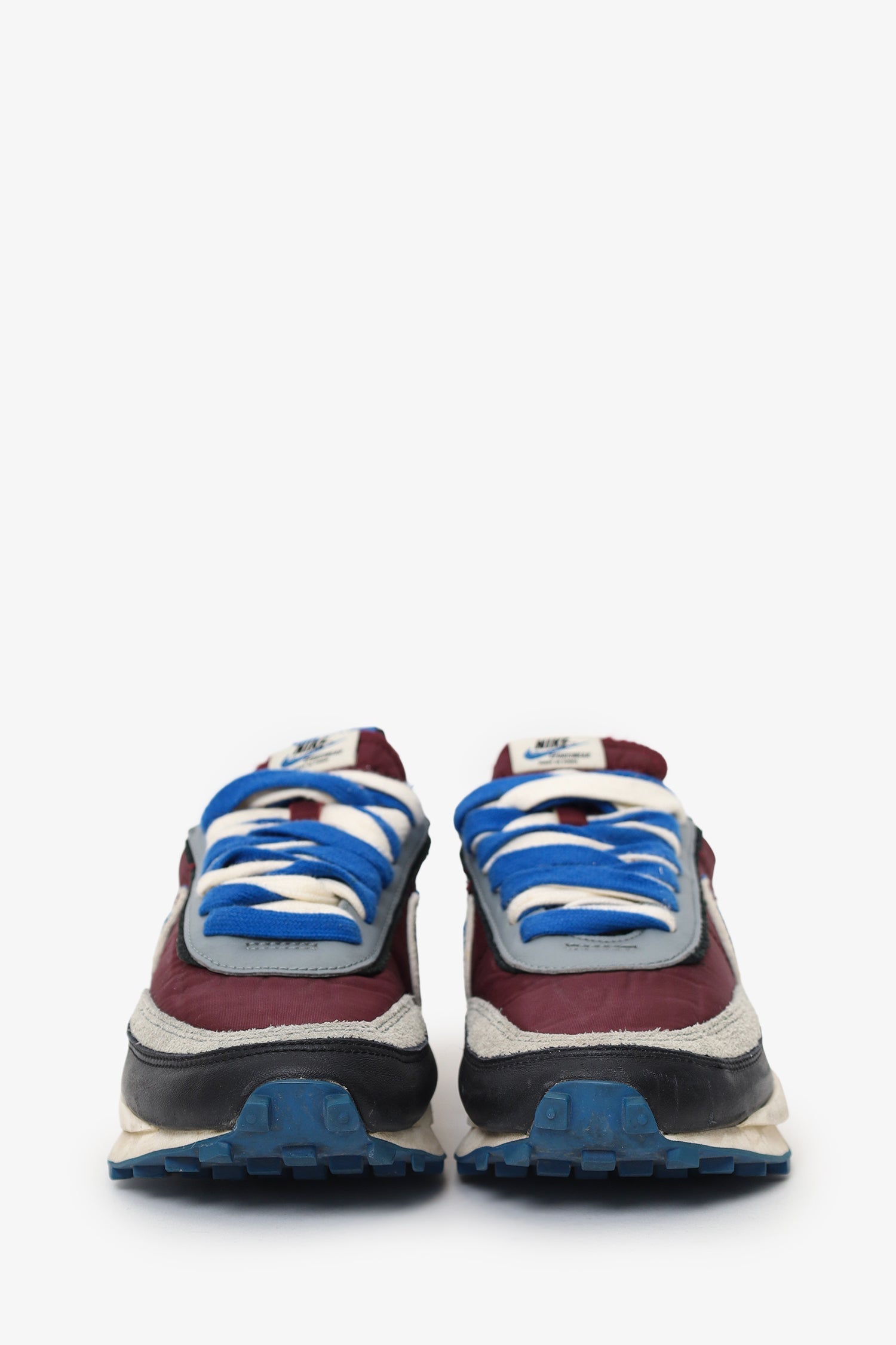Sacai x Nike Blue/Burgundy Suede/Leather Sneakers Size 9