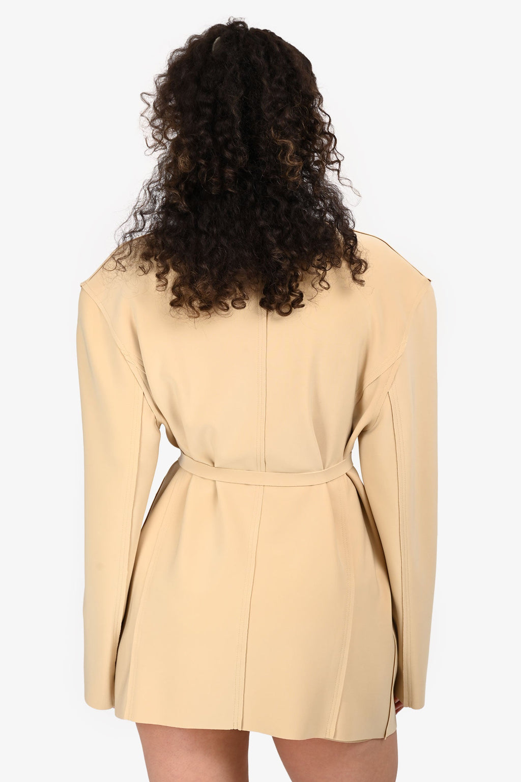 Norma Kamali Beige Blazer Jacket Size 38