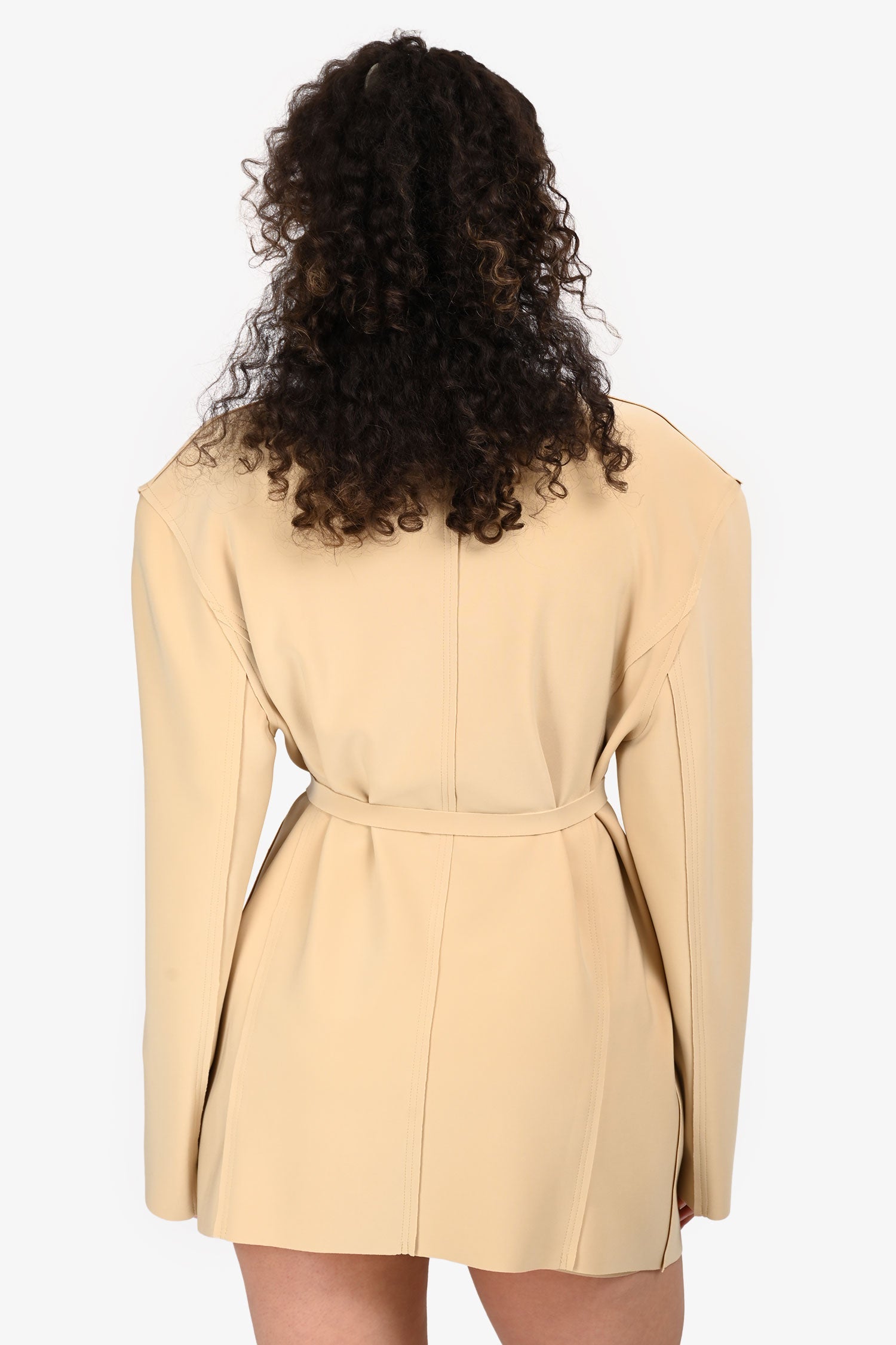 Norma Kamali Beige Blazer Jacket Size 38