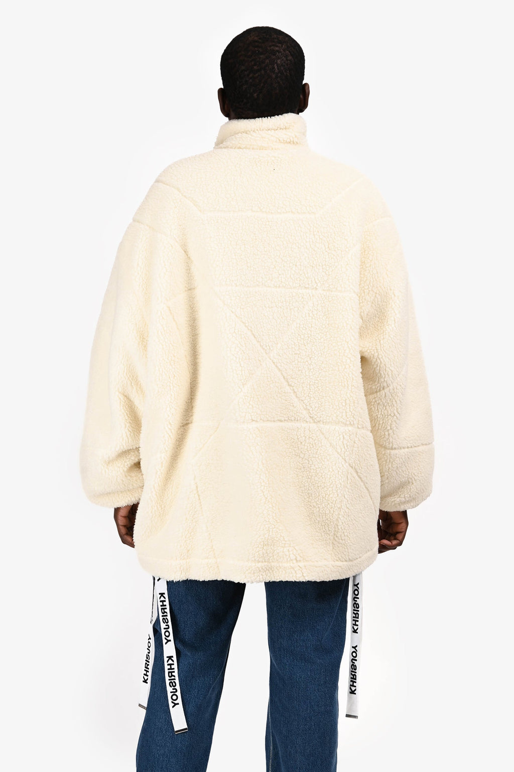 KhrisJoy Cream Teddy Zip-Up Coat Size 1