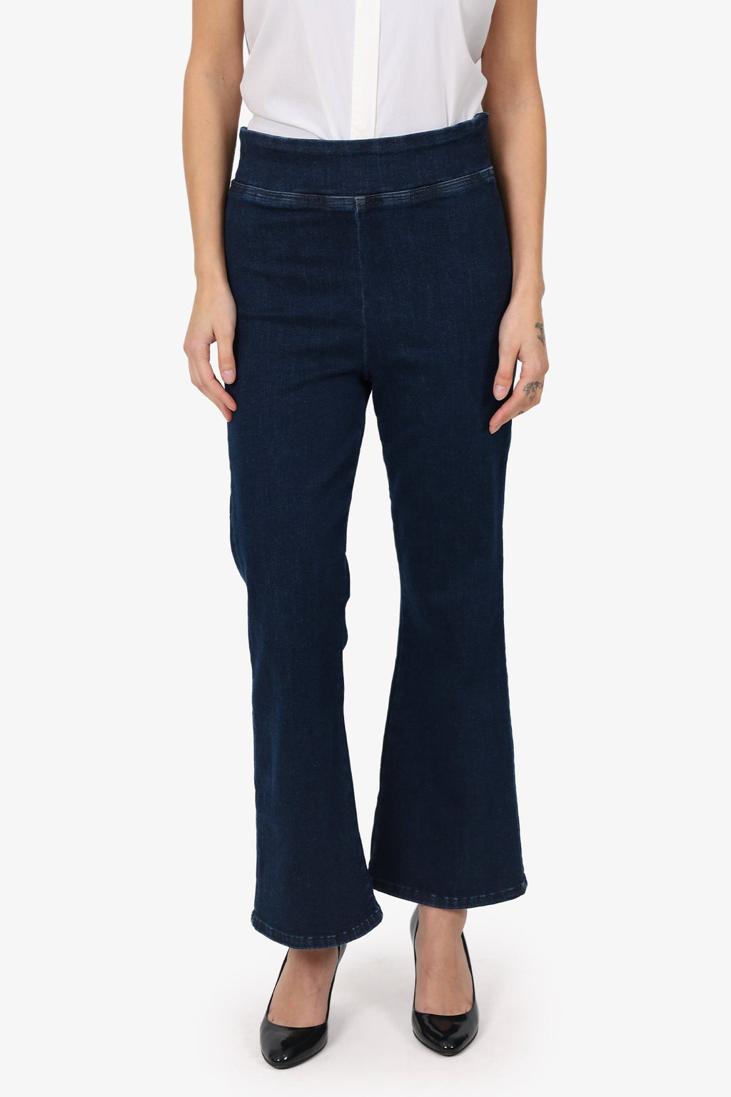 Frame Dark Blue Denim Boot Cut Jeans Size 2