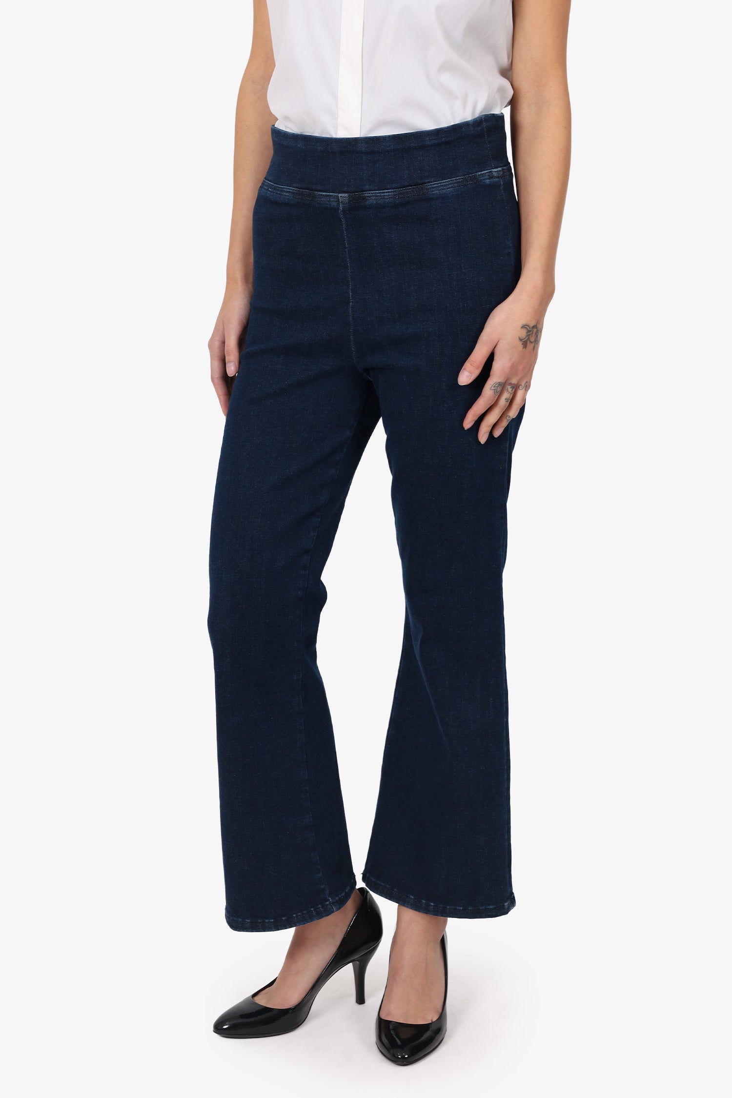 Frame Dark Blue Denim Boot Cut Jeans Size 2