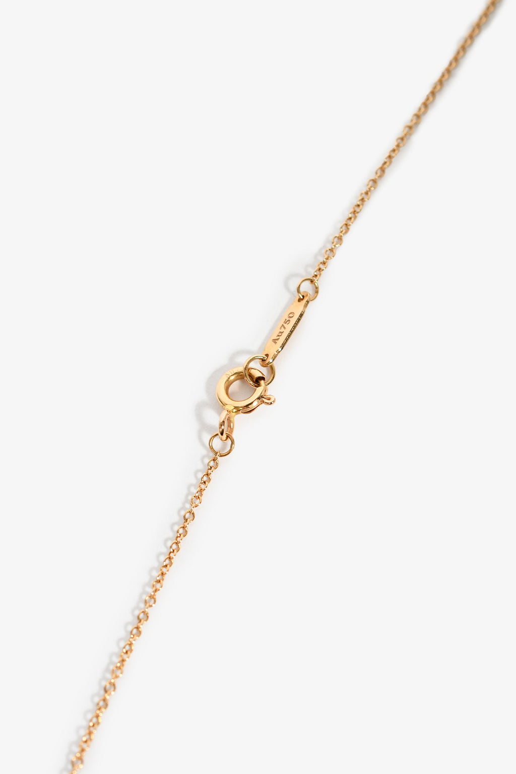 Tiffany & Co. 18K Yellow Gold Diamond 'Atlas' 18" Key Pendant Necklace