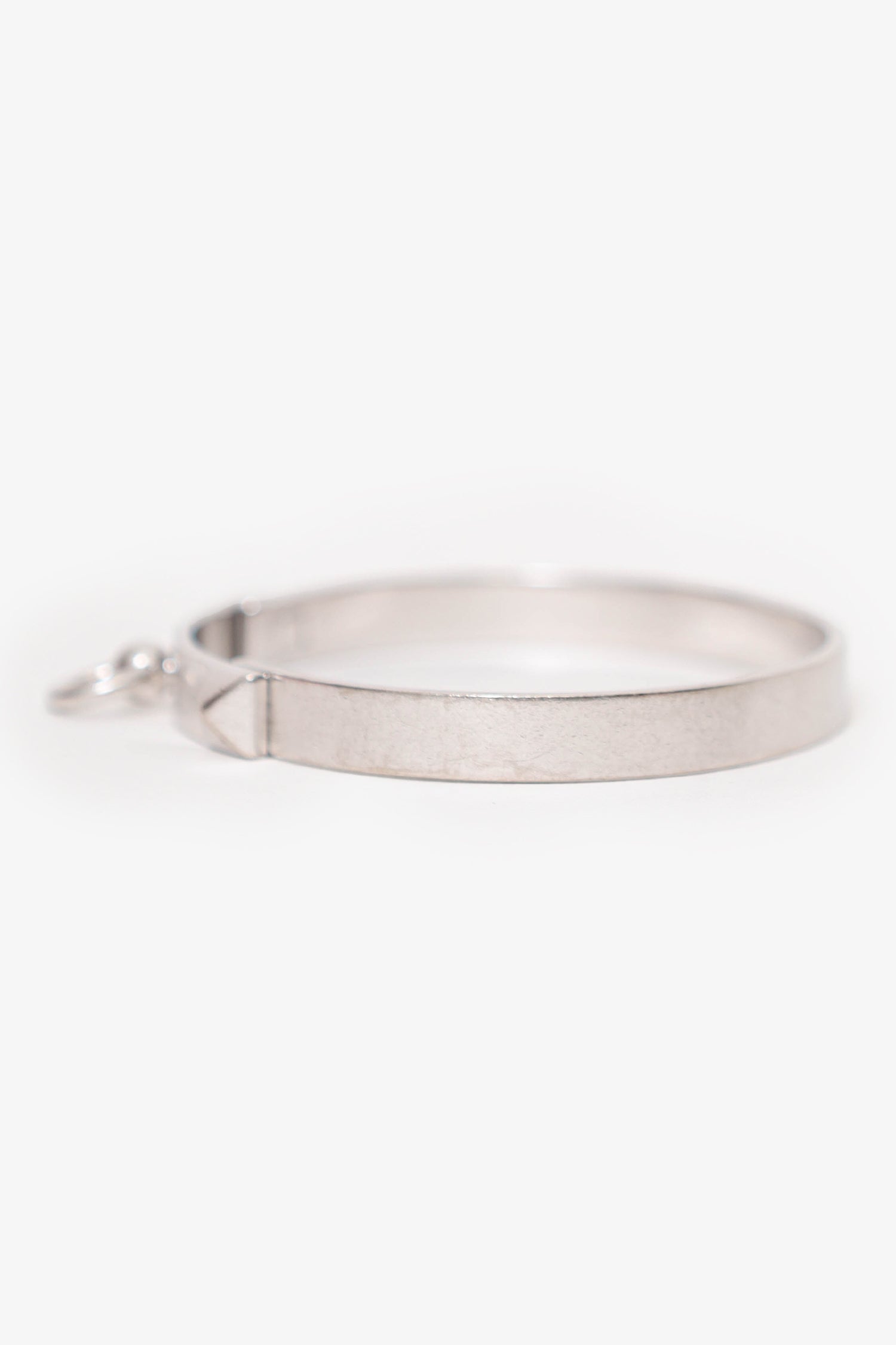 Hermès 18K White Gold Collier de Chien Bracelet