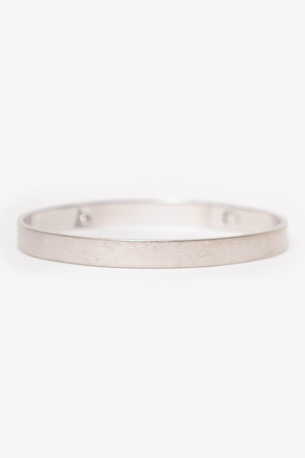 Hermès 18K White Gold Collier de Chien Bracelet