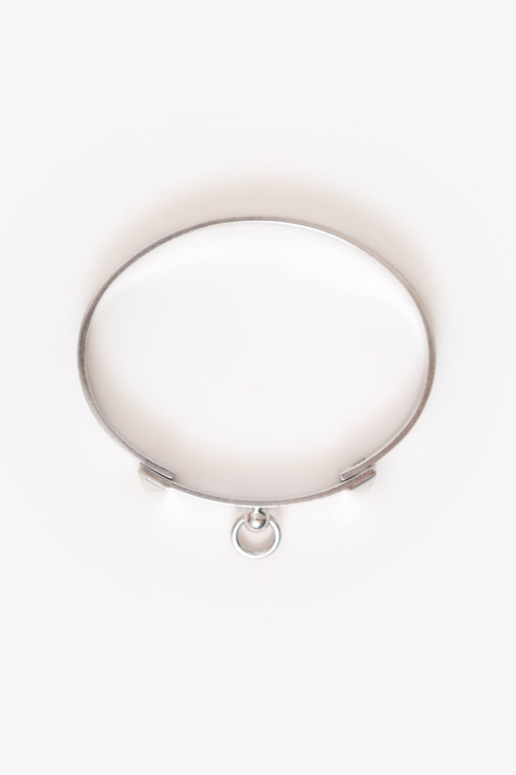 Hermès 18K White Gold Collier de Chien Bracelet