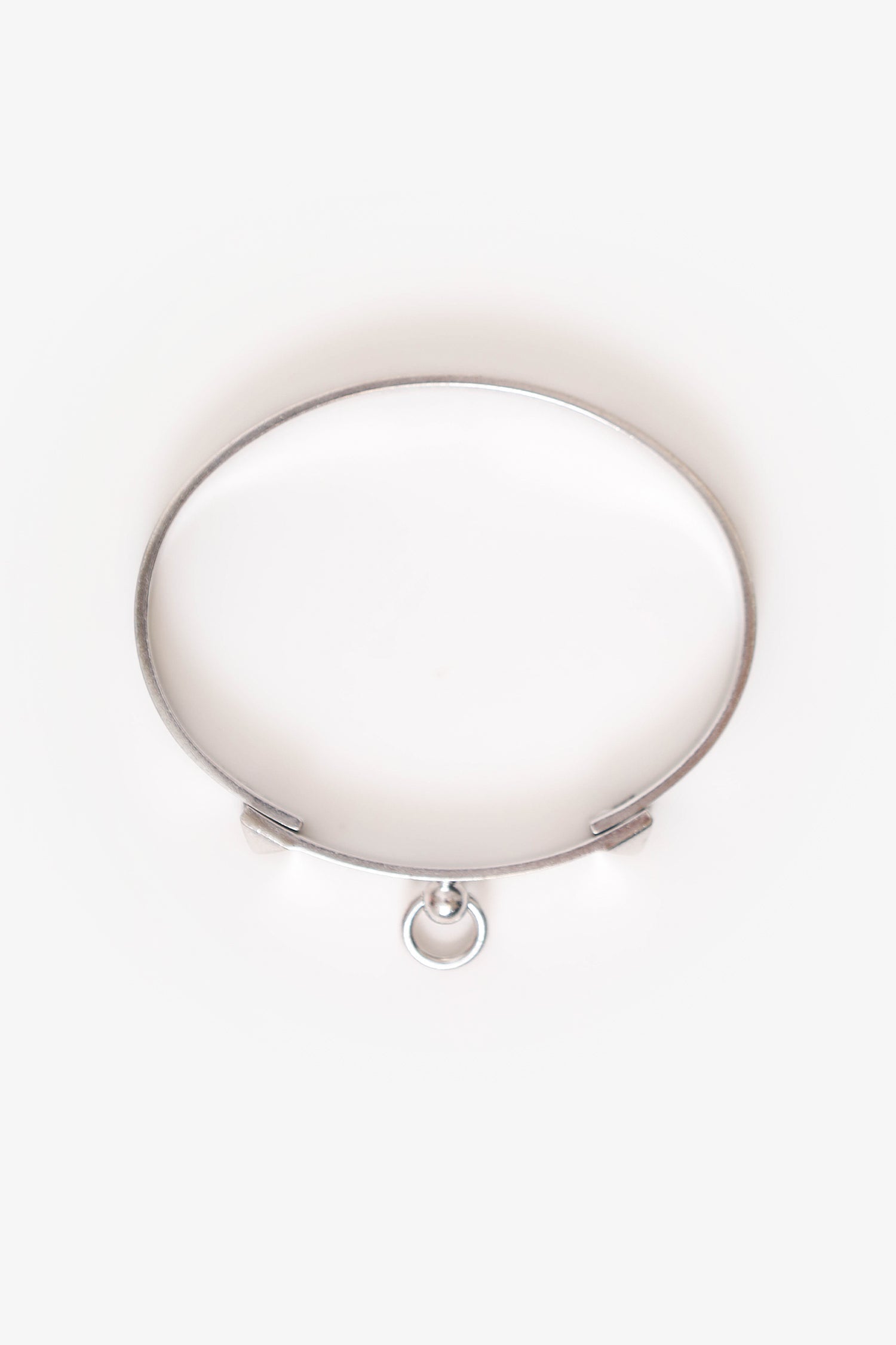 Hermès 18K White Gold Collier de Chien Bracelet