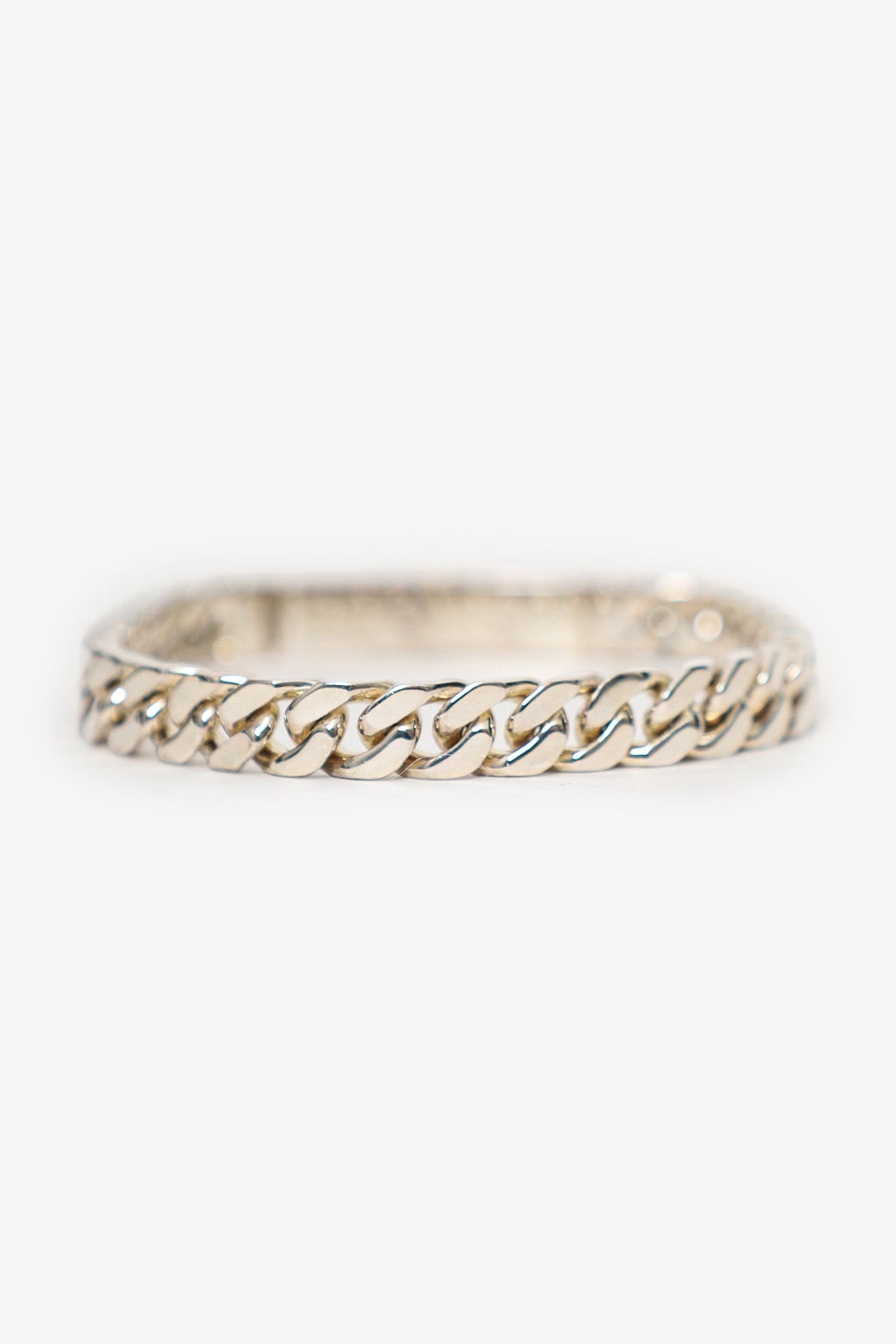 Hermès Sterling Silver Kelly Gourmette Bracelet Size XS