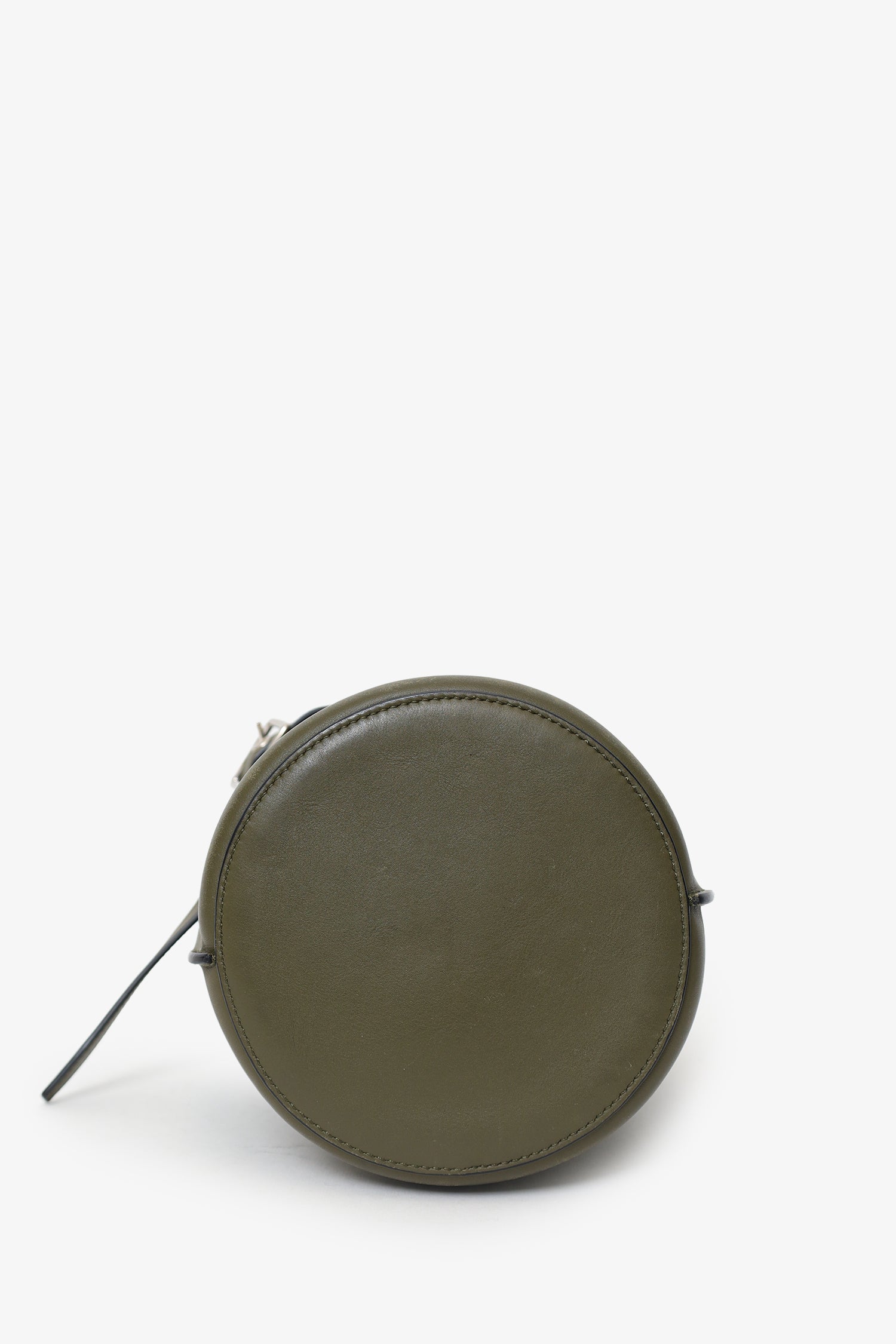 Celine Green Leather Nano Big Bucket Bag With Strap