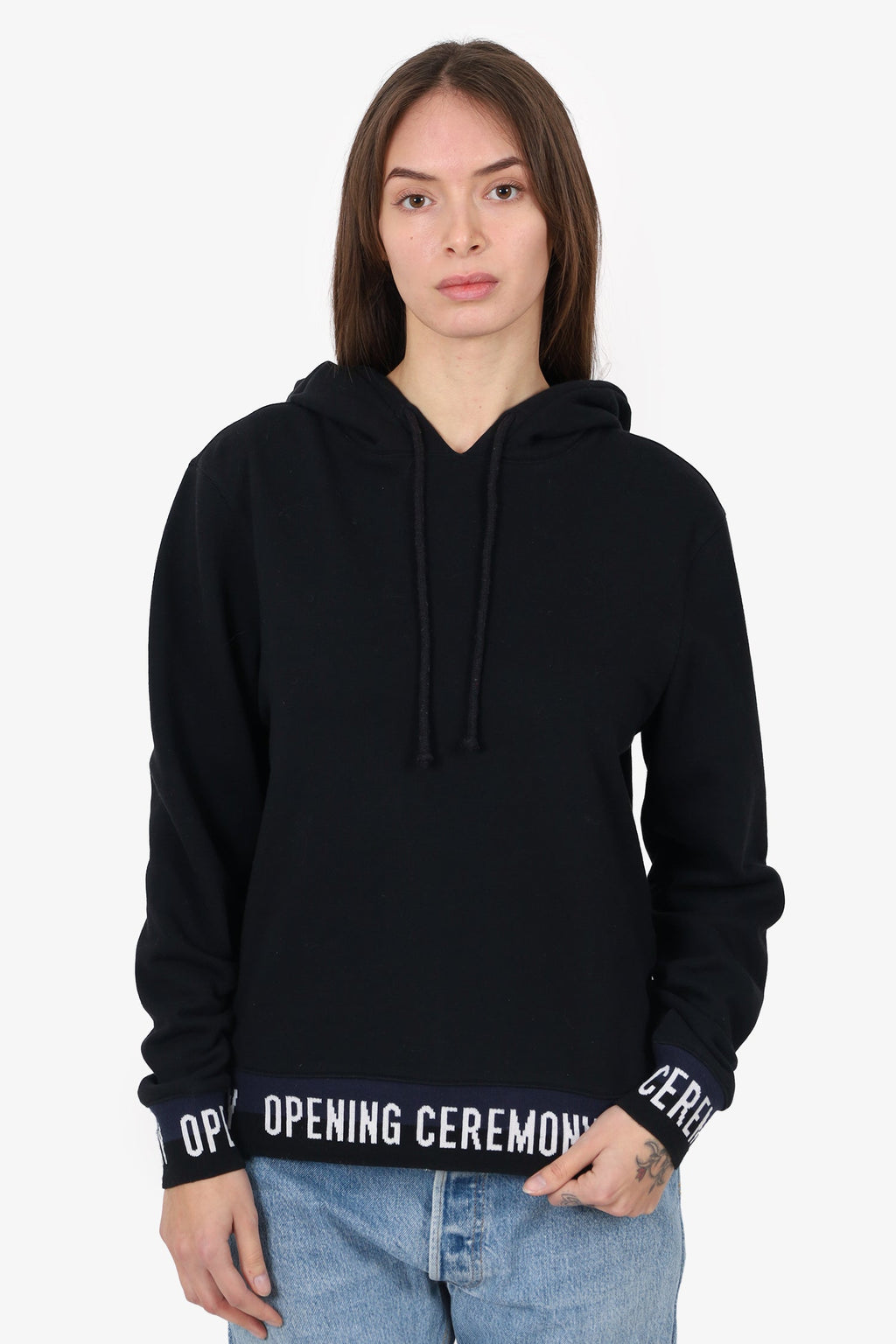 Opening Ceremony Black Hoodie Estimated Size S