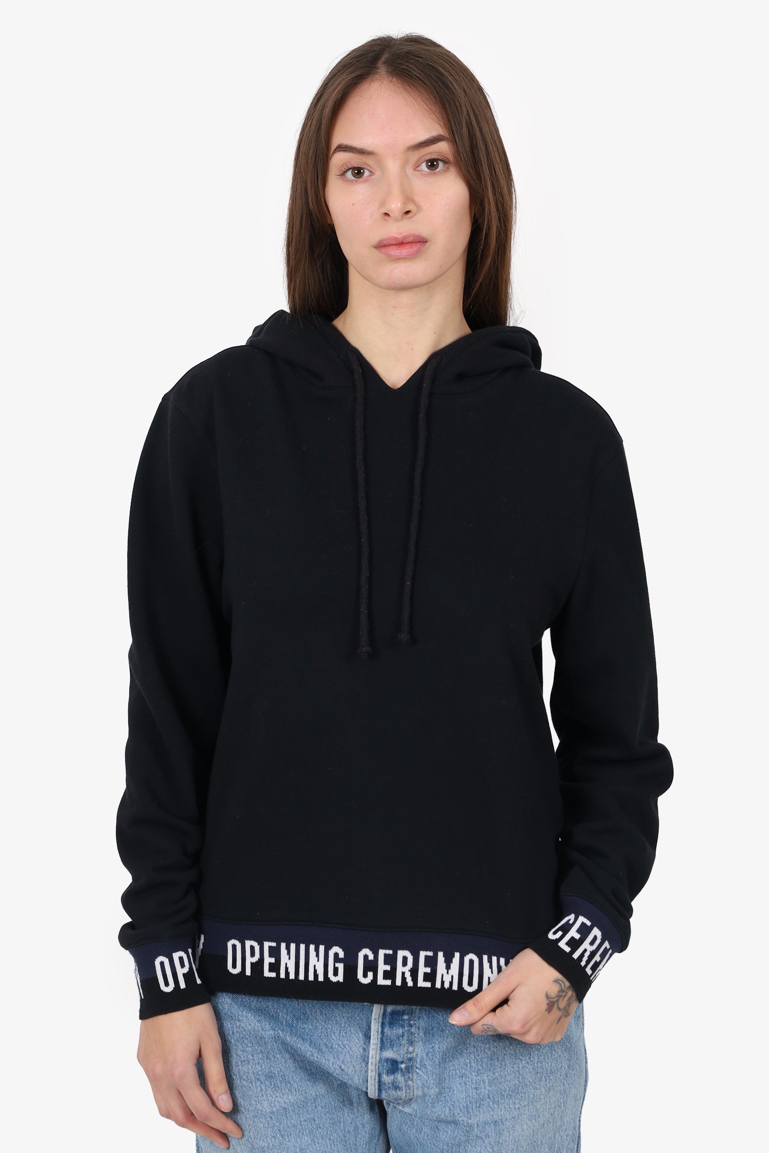 Opening Ceremony Black Hoodie Estimated Size S