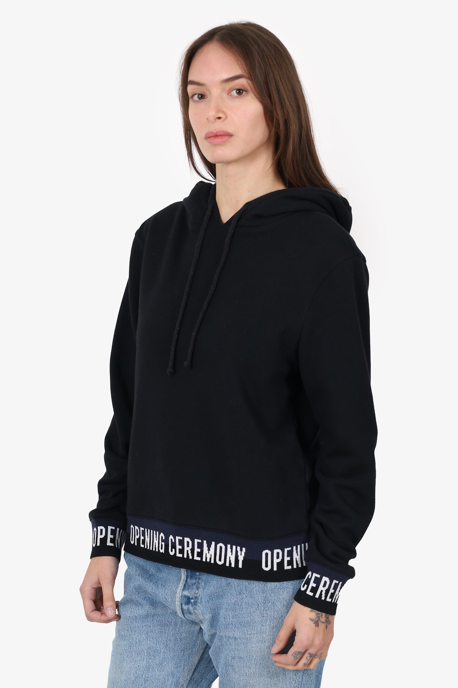 Opening Ceremony Black Hoodie Estimated Size S