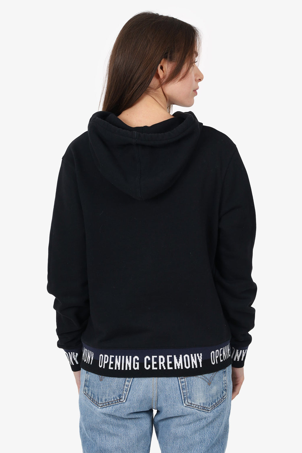 Opening Ceremony Black Hoodie Estimated Size S