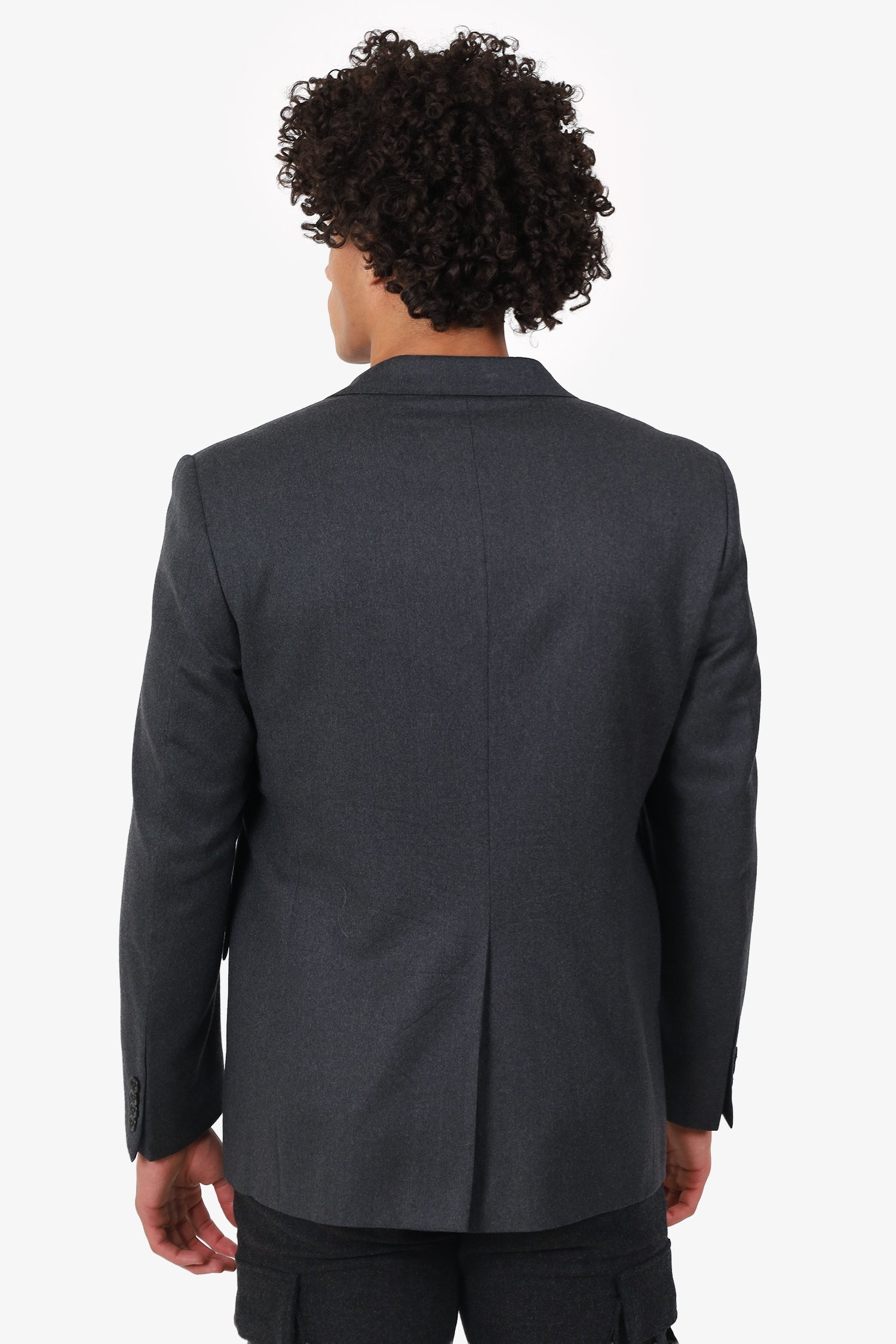 Spurr Grey Wool Single Breasted Blazer Size 42 Mens