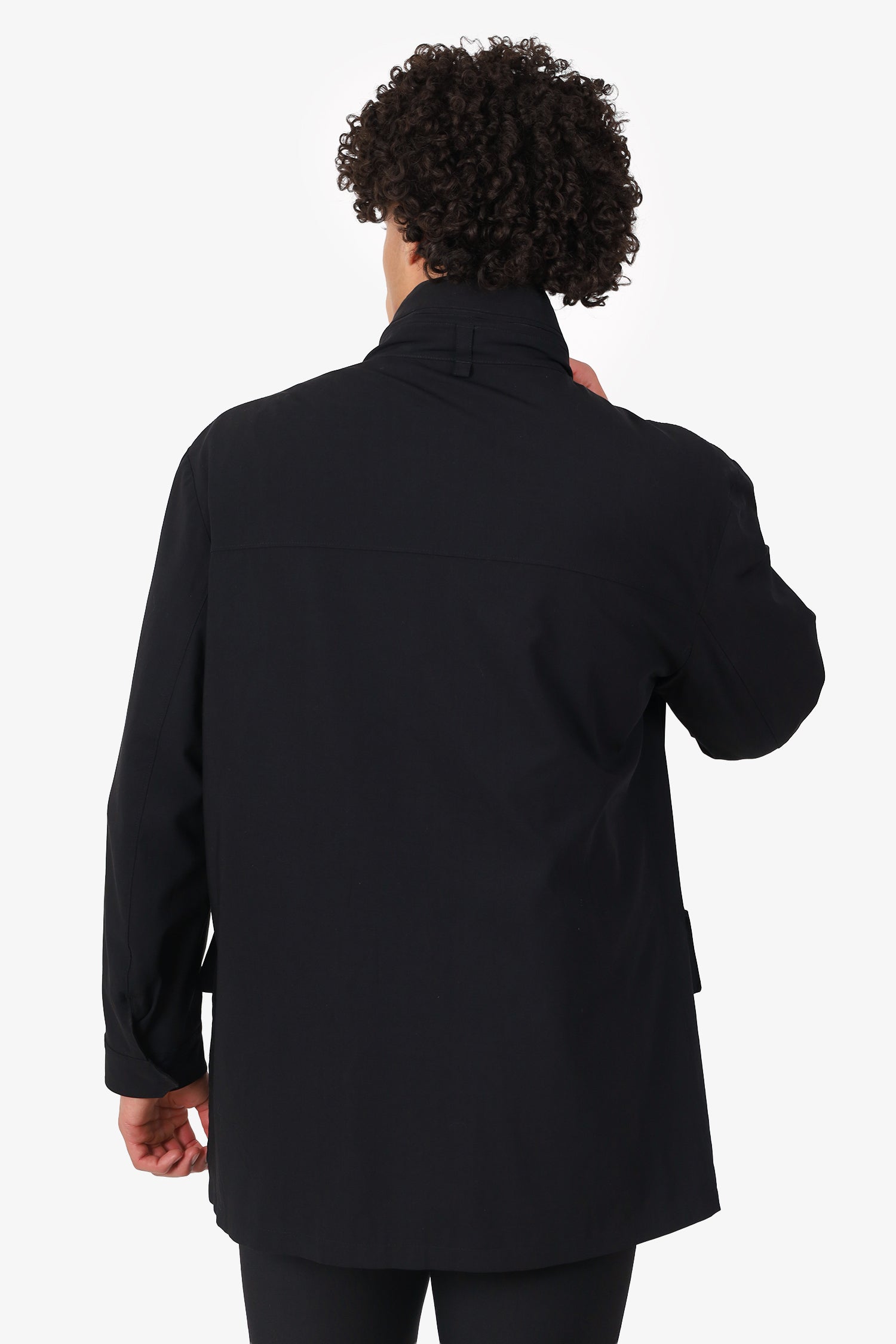 Allegri Black Zip-Up Jacket Size 52 Mens