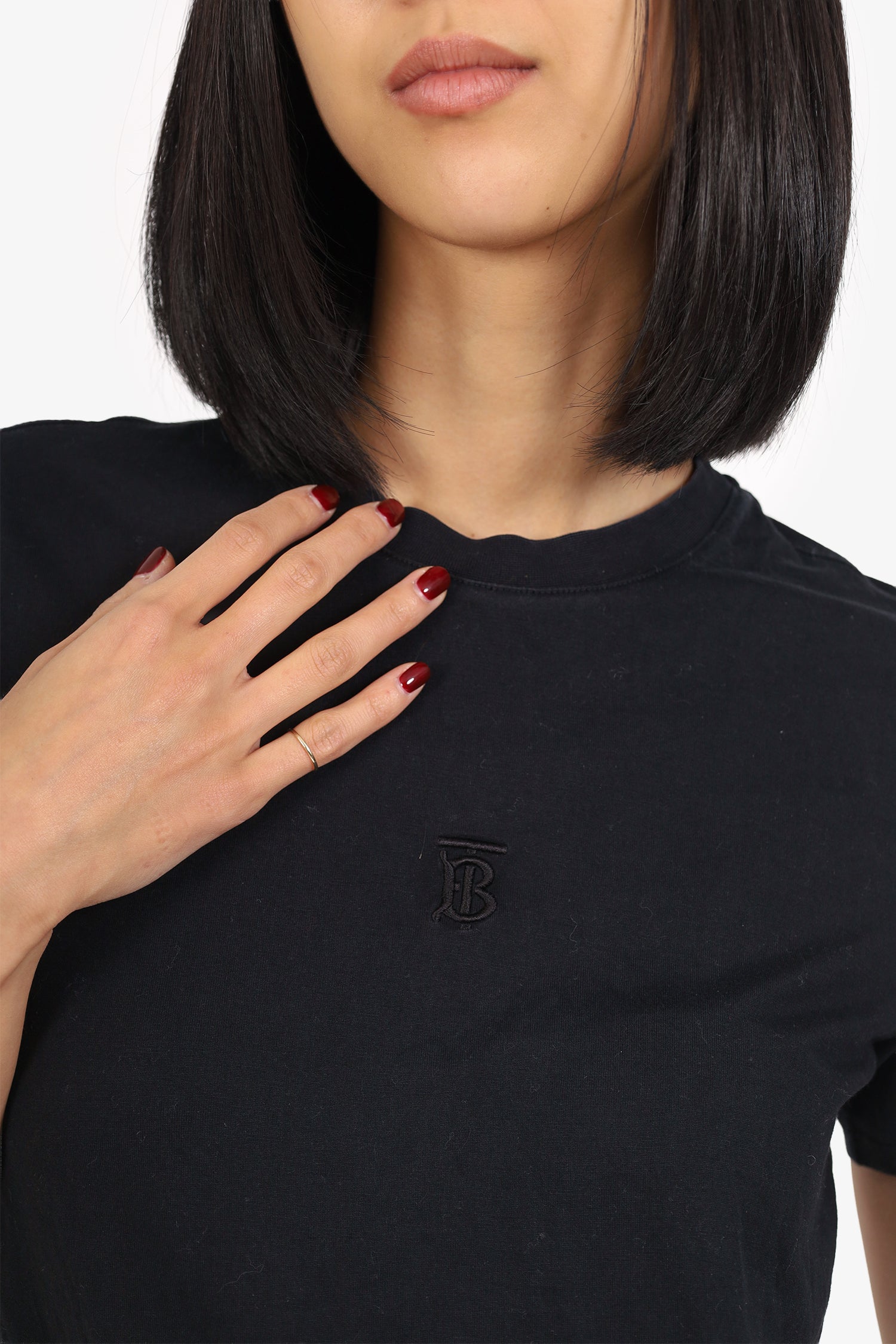 Burberry Black T-Shirt Size XS