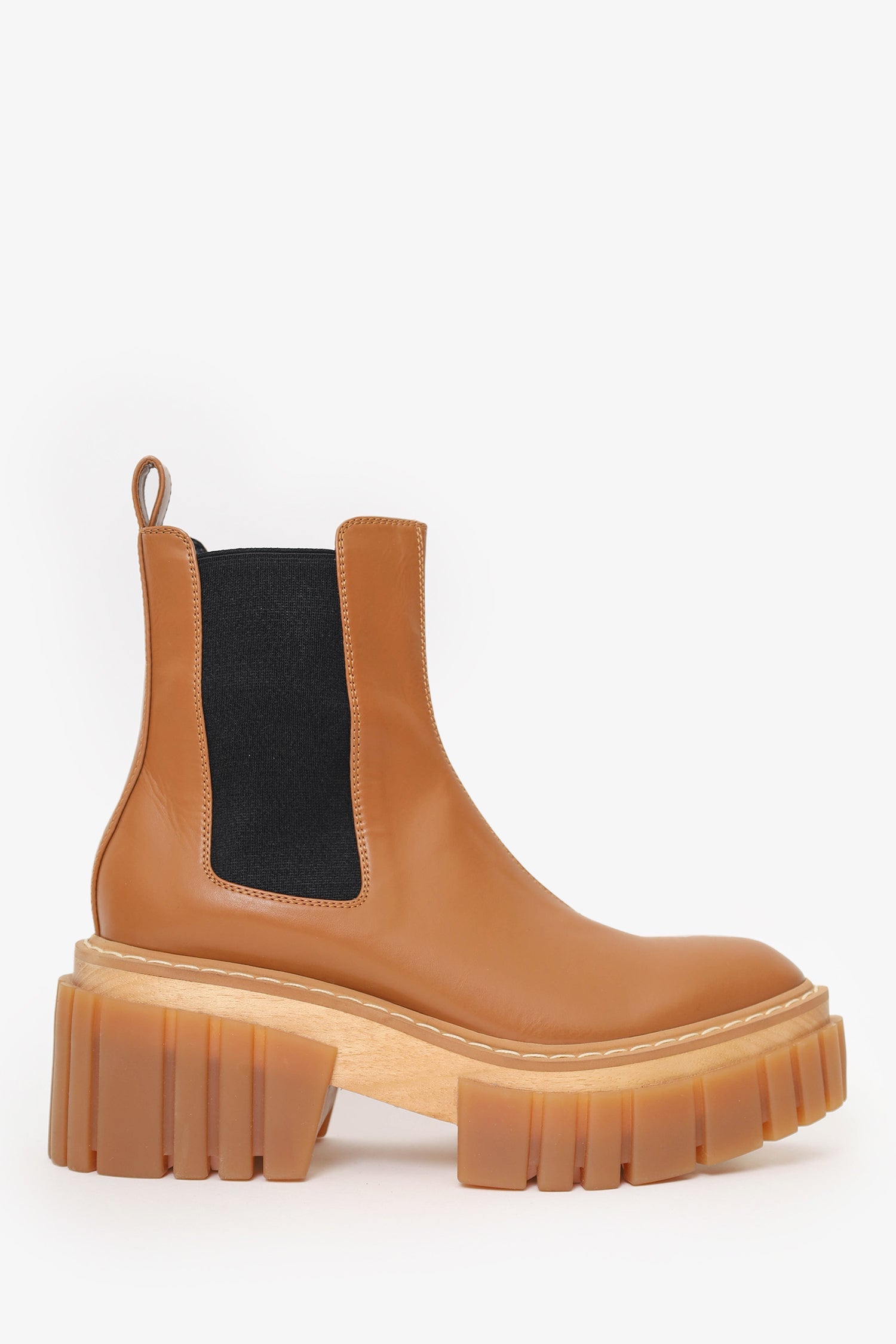 Stella McCartney Brown Emilie Chelsea Boots Size 40