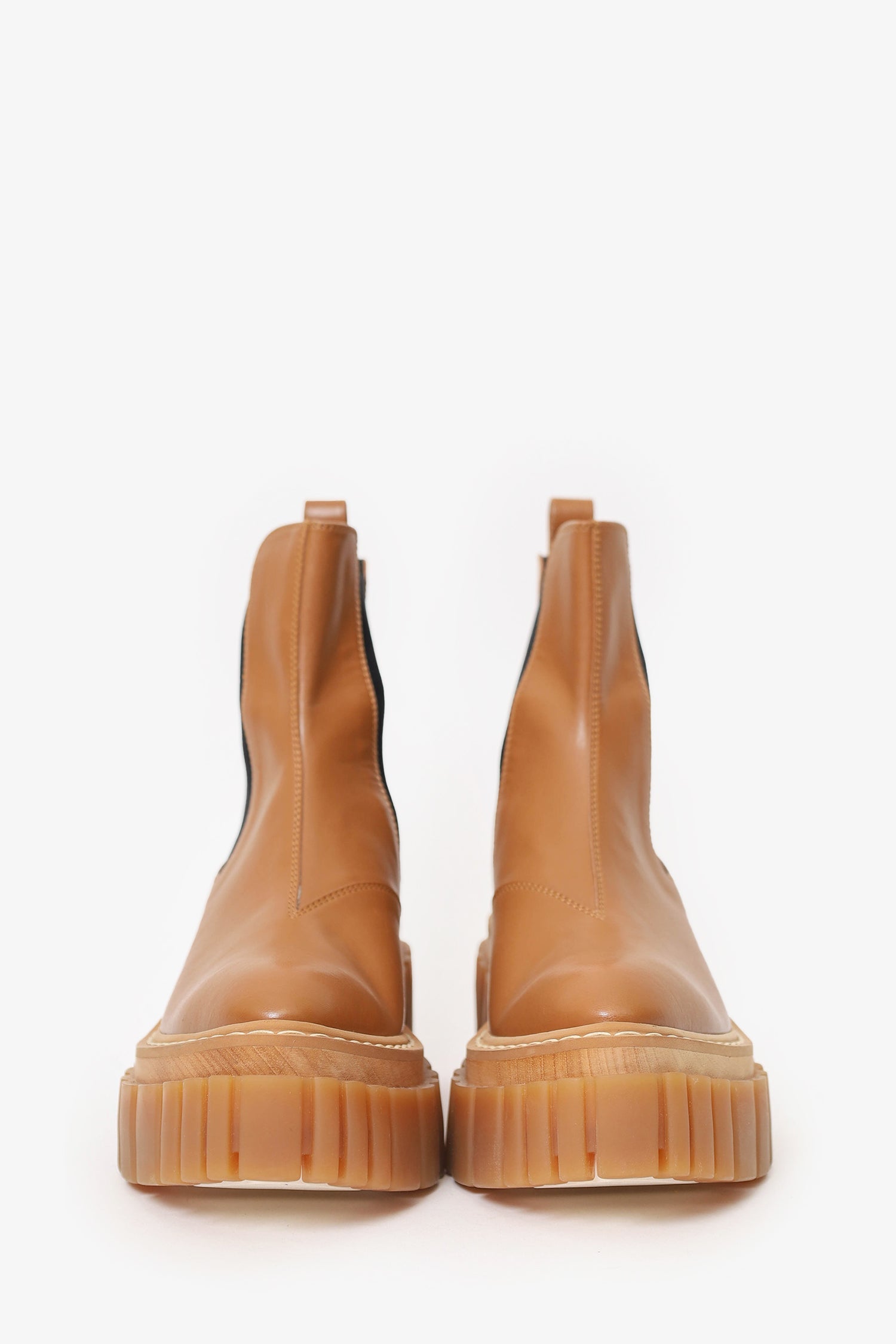Stella McCartney Brown Emilie Chelsea Boots Size 40