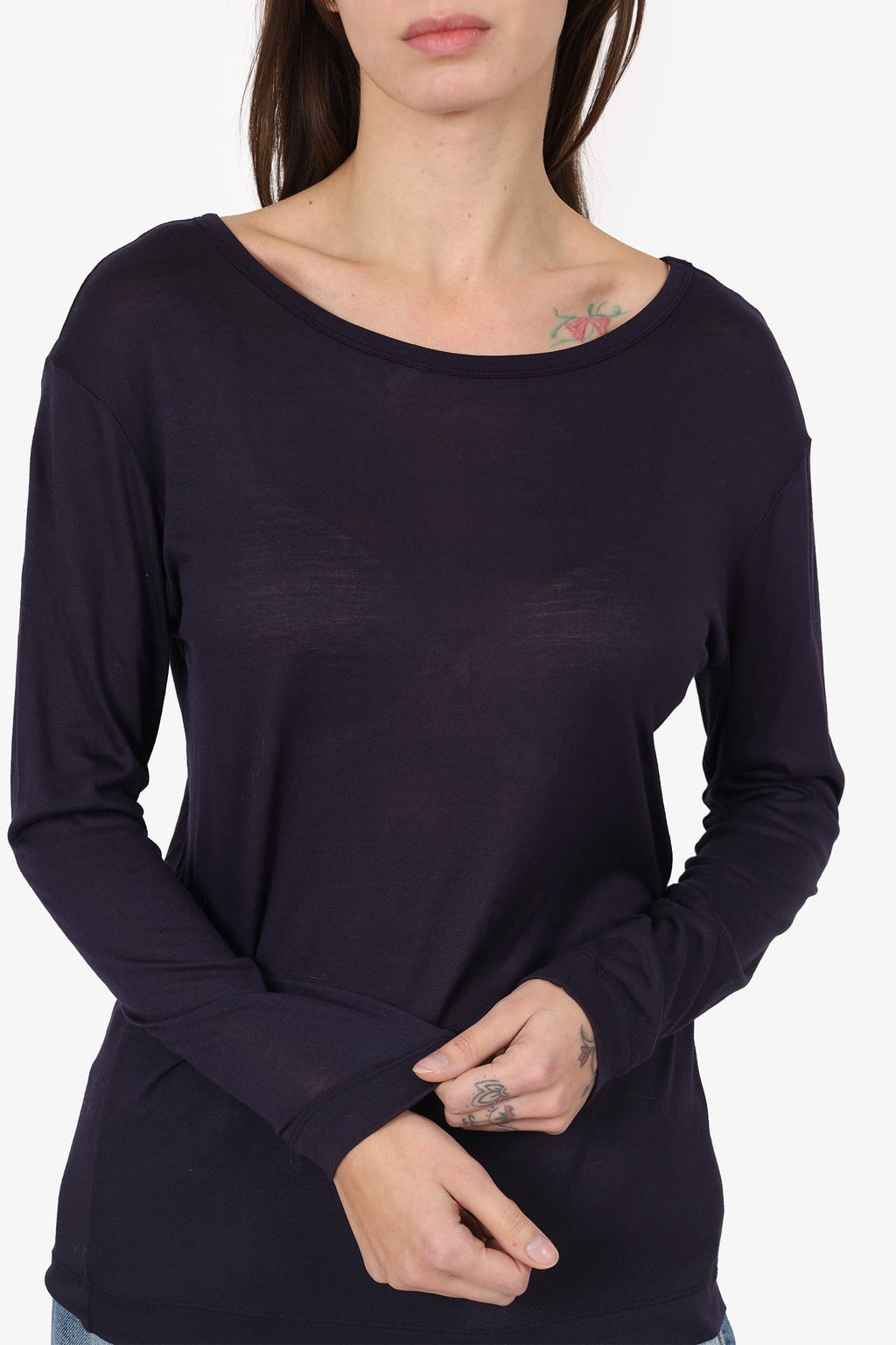 Dries Van Noten Purple Harget Top Size S