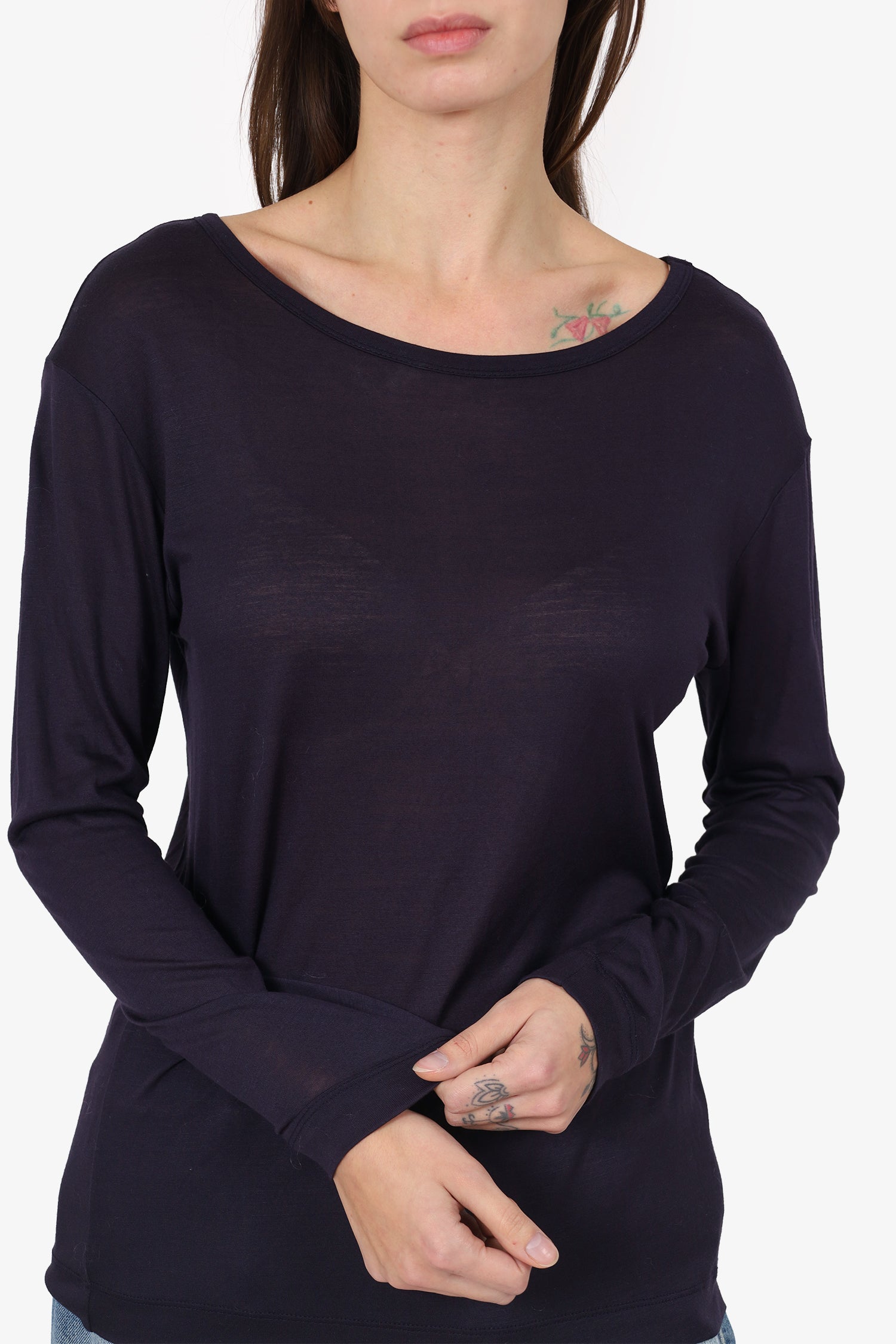 Dries Van Noten Purple Harget Top Size S