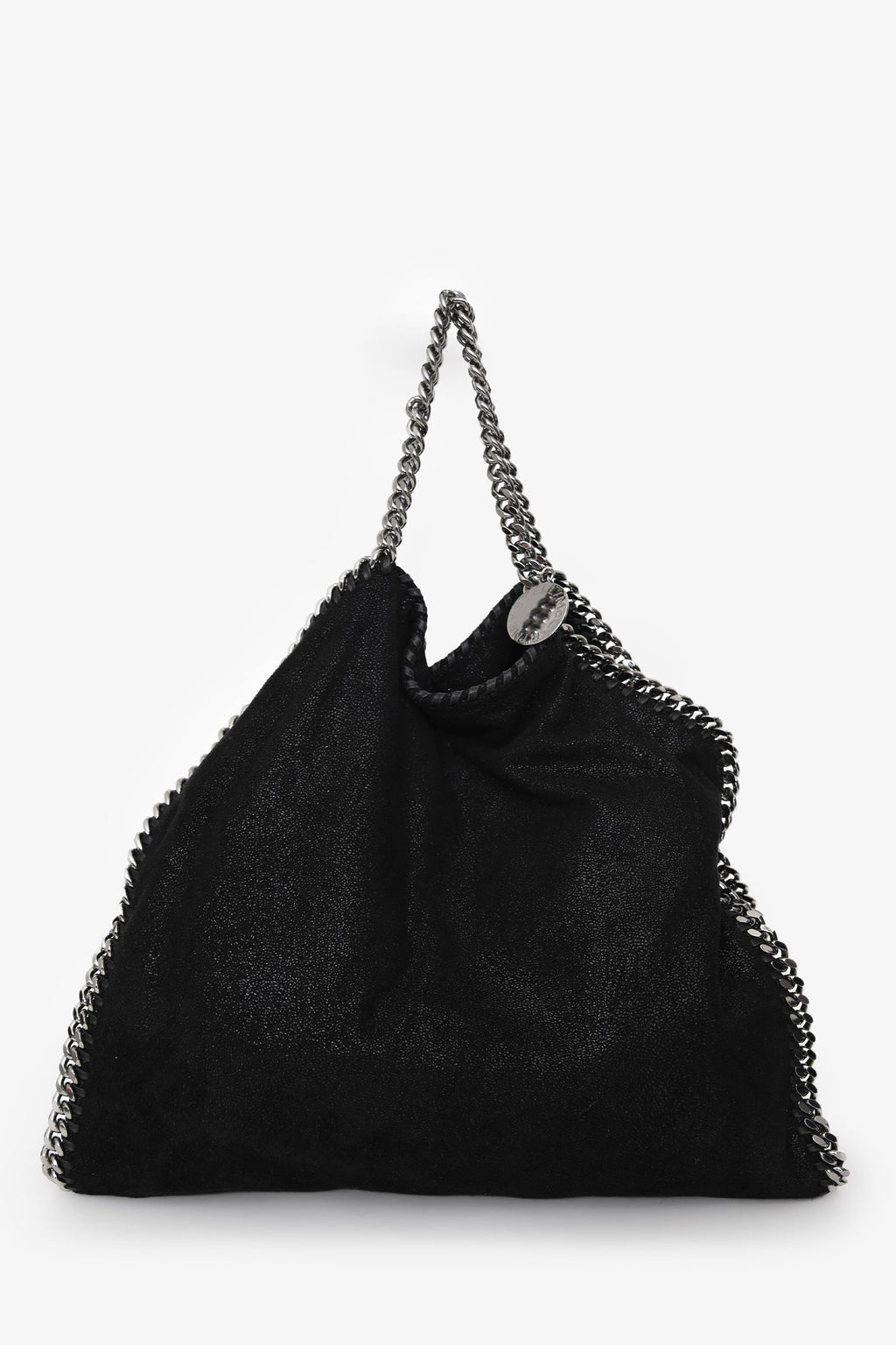 Stella McCartney Black Falabella Fold-Over Tote
