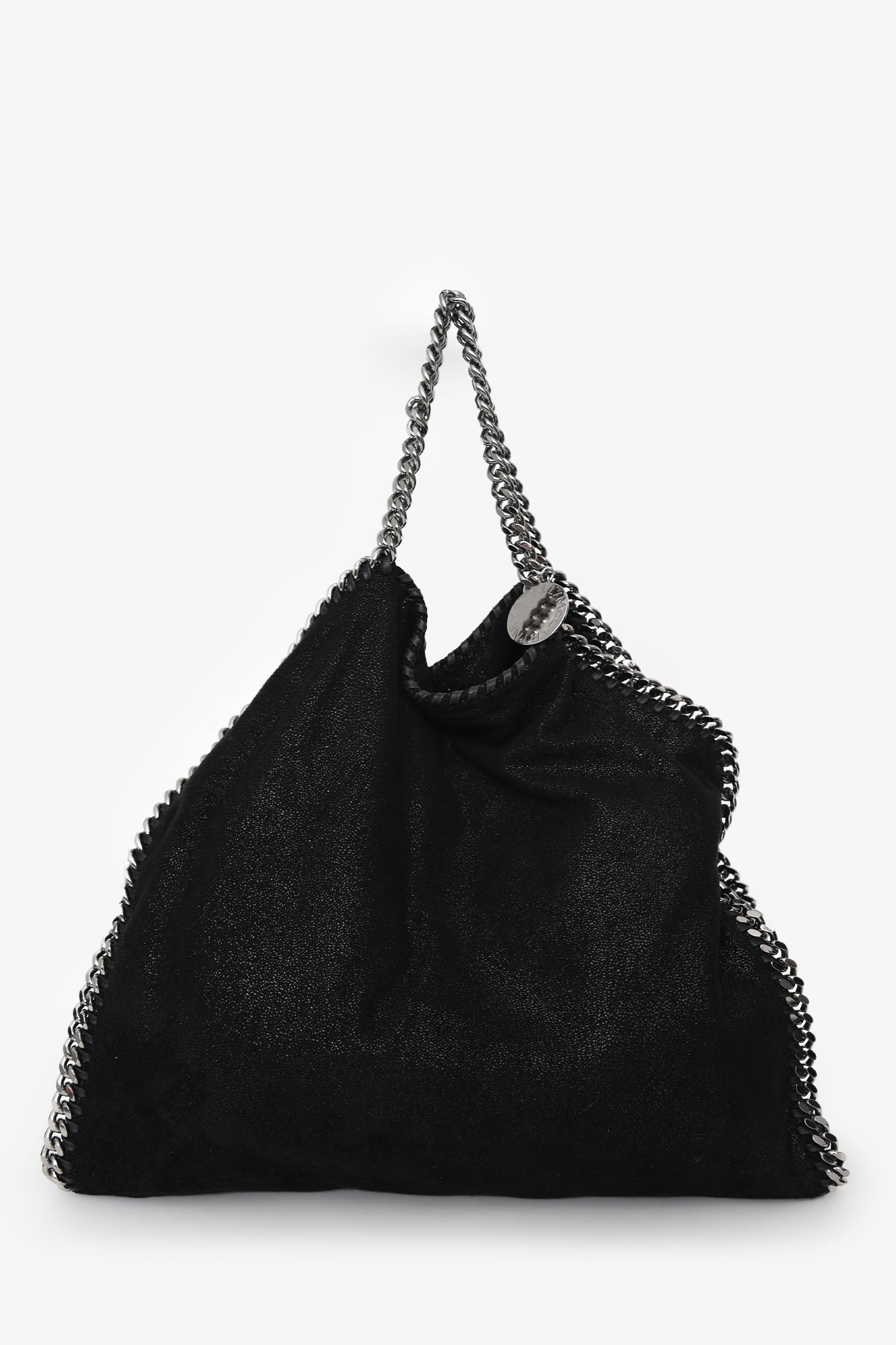 Stella McCartney Black Falabella Fold-Over Tote