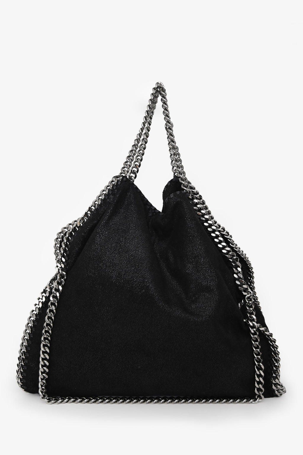 Stella McCartney Black Falabella Fold-Over Tote