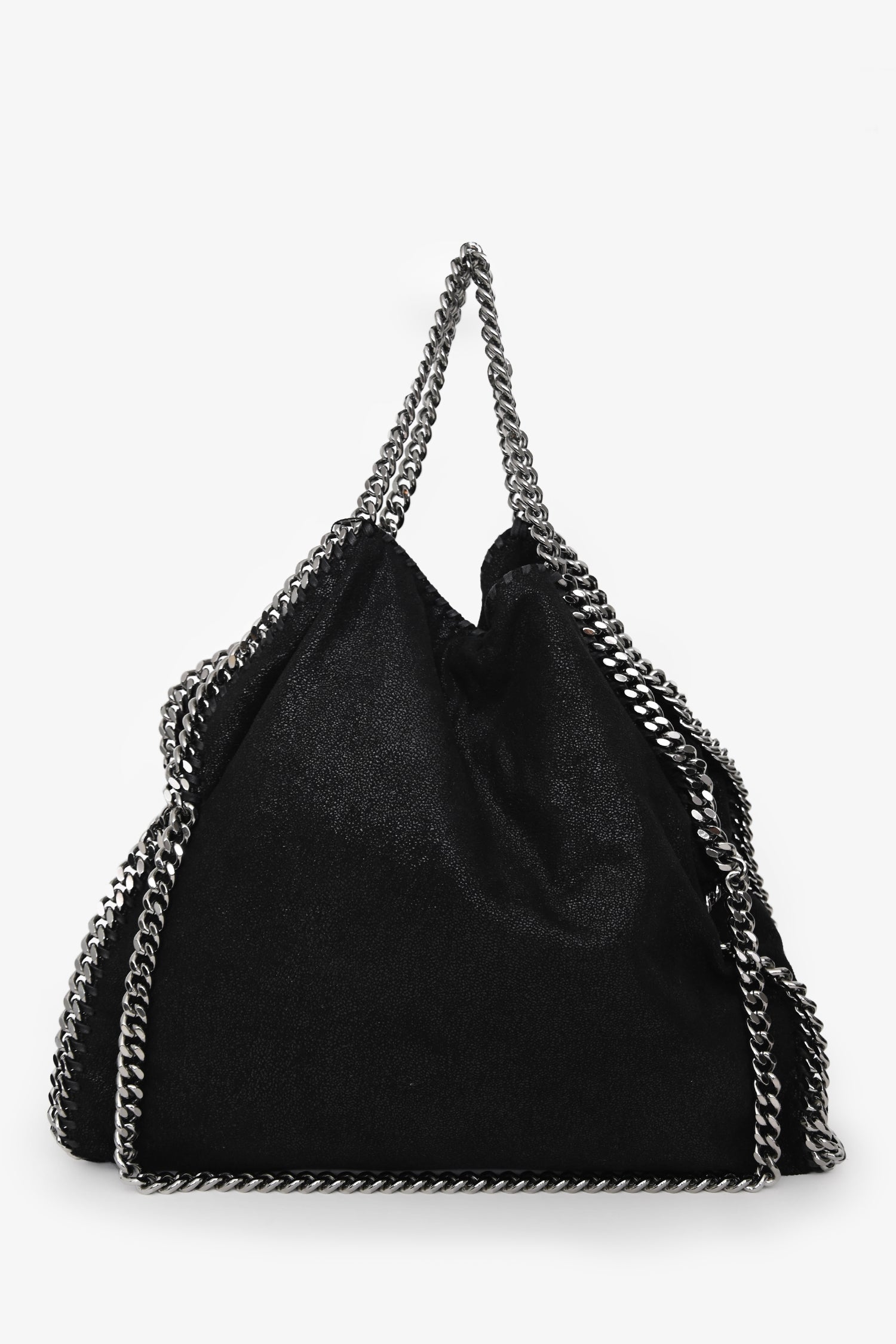 Stella McCartney Black Falabella Fold-Over Tote
