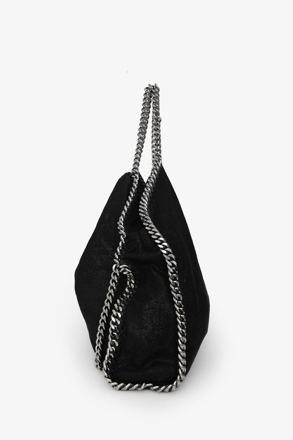 Stella McCartney Black Falabella Fold-Over Tote