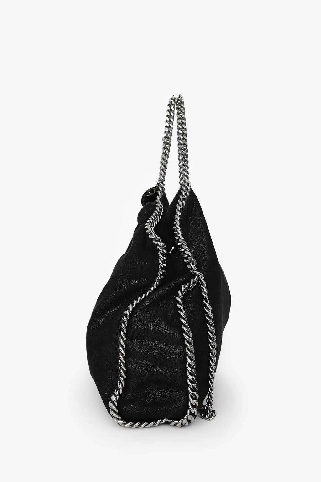 Stella McCartney Black Falabella Fold-Over Tote