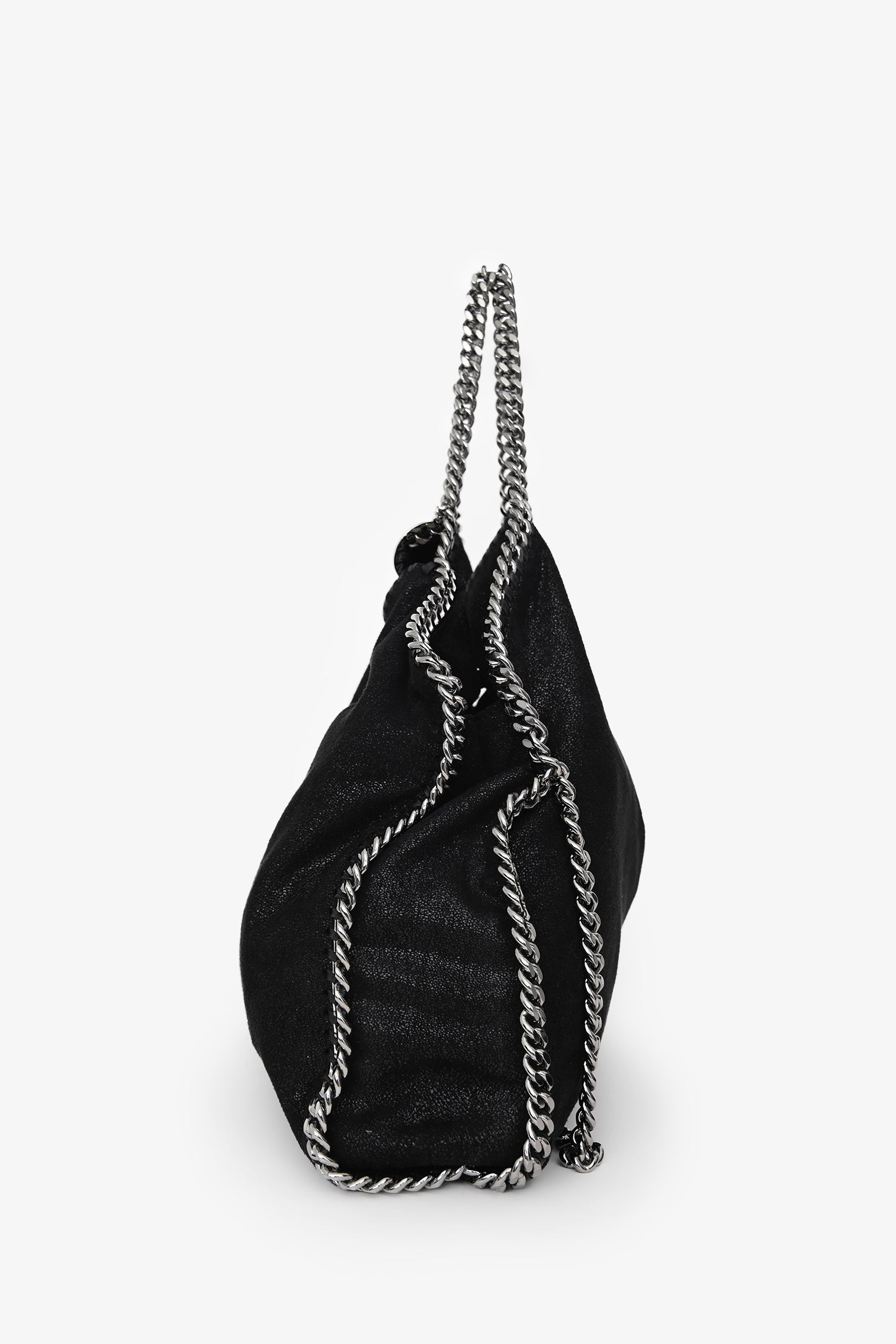 Stella McCartney Black Falabella Fold-Over Tote