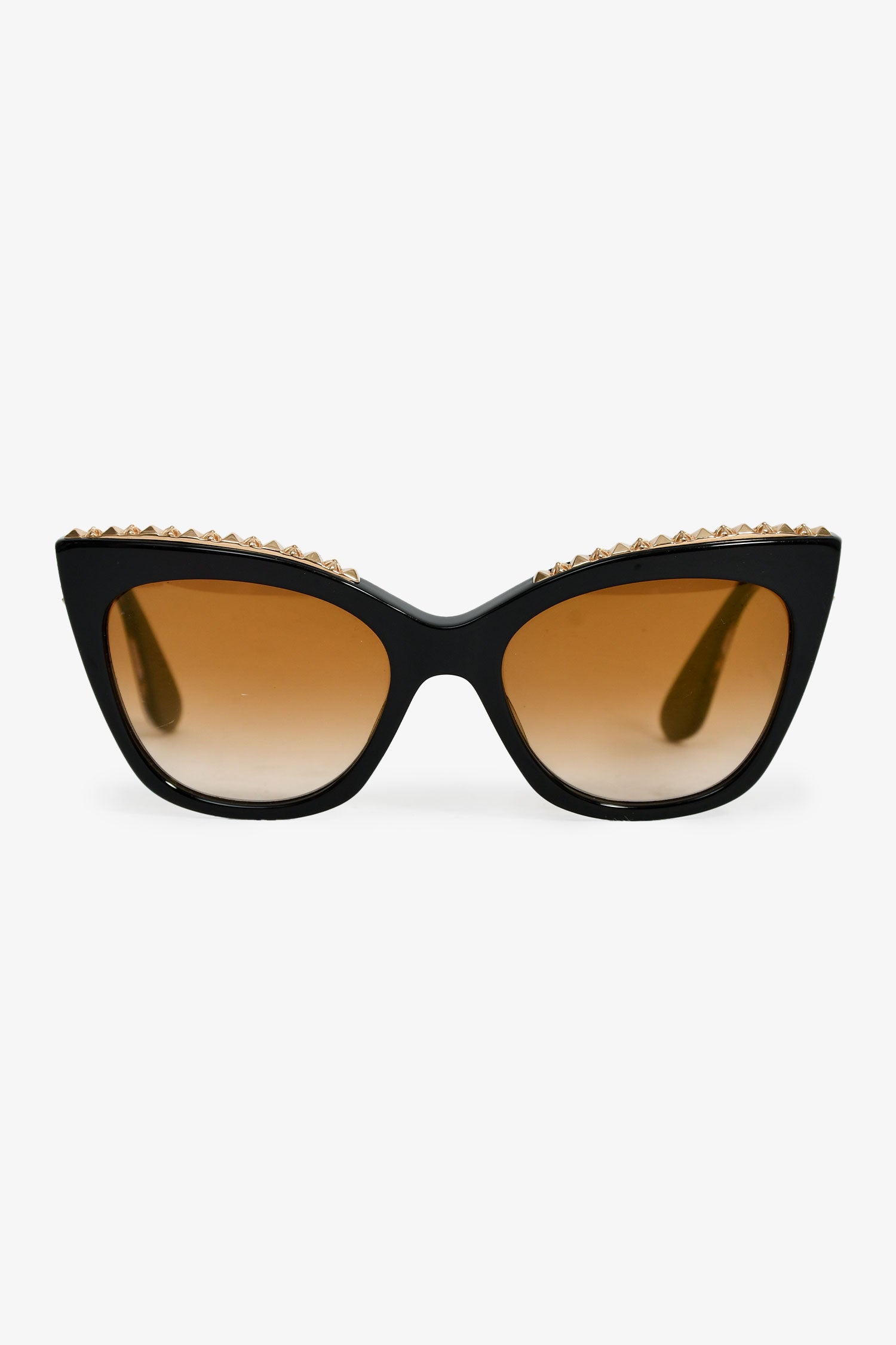 Chrome Hearts Black/Gold Acrylic Cat Eye Sunglasses