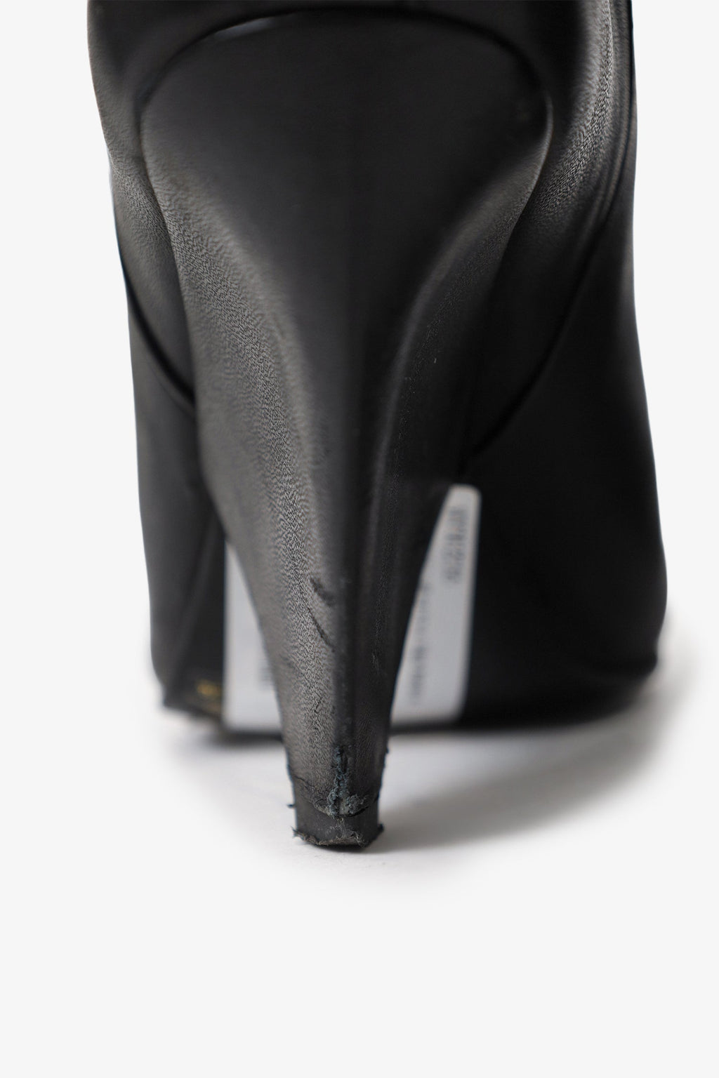 Reiss Black Leather Knee High Boots Size 37