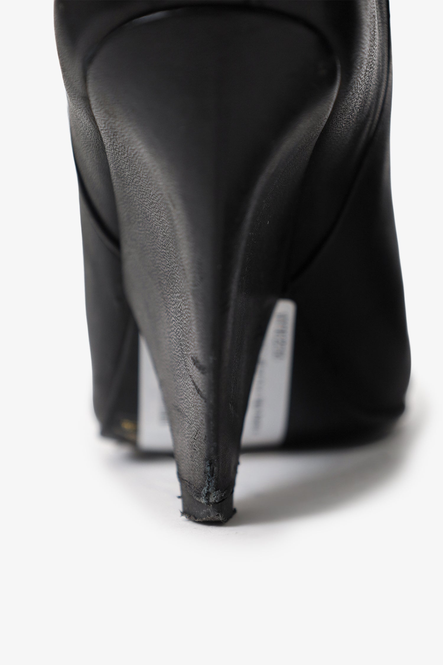 Reiss Black Leather Knee High Boots Size 37