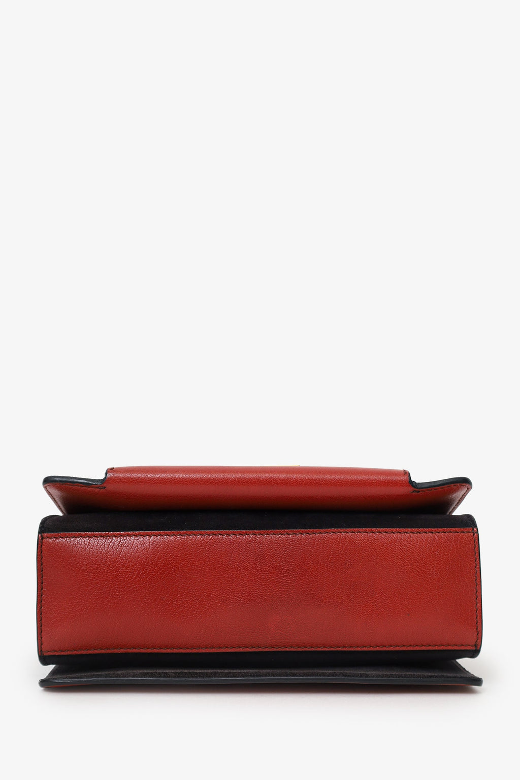 Givenchy Red/Brown Leather/Suede 'GV3' Bag With Strap