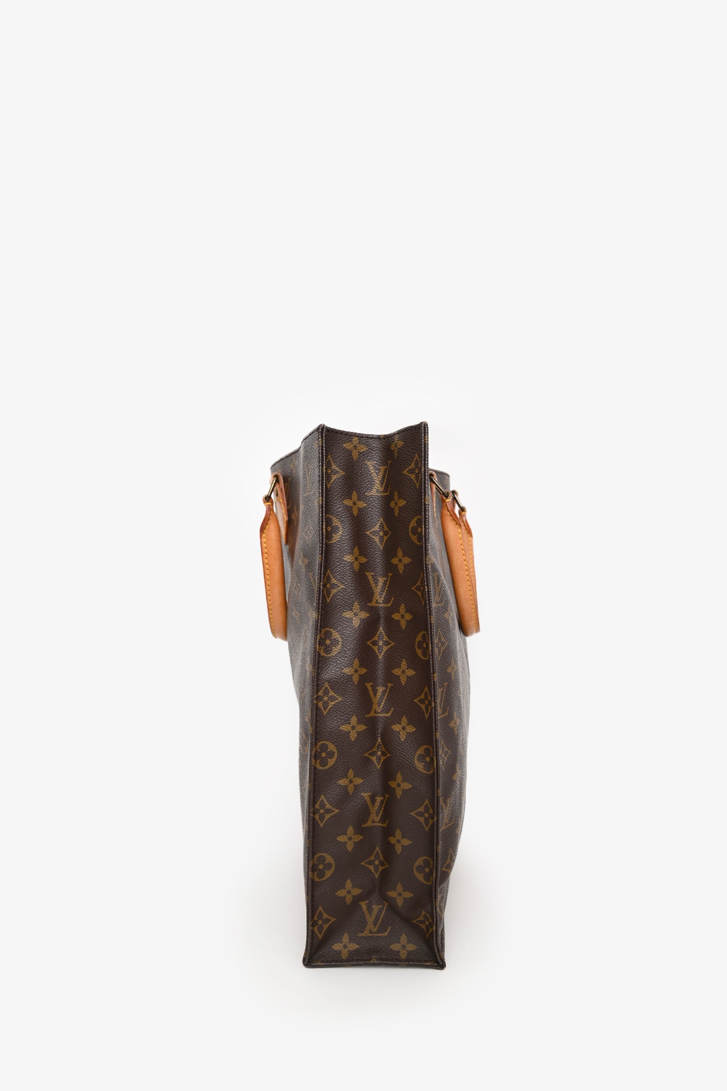 Louis Vuitton Monogram Coated Canvas 'Sac Plat' PM Tote Bag