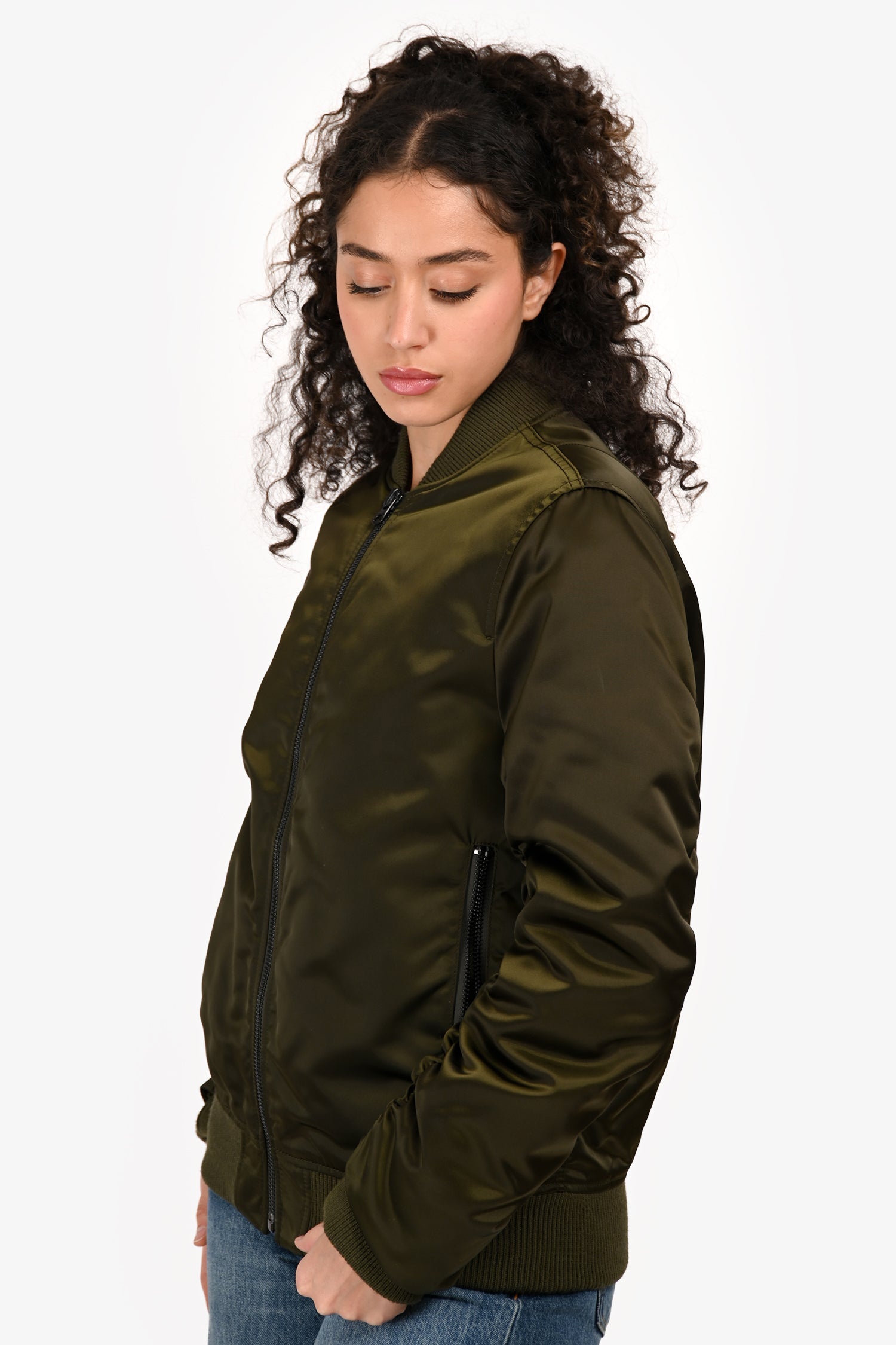 Acne Studios Green Bomber 'Leia' Jacket Size 34