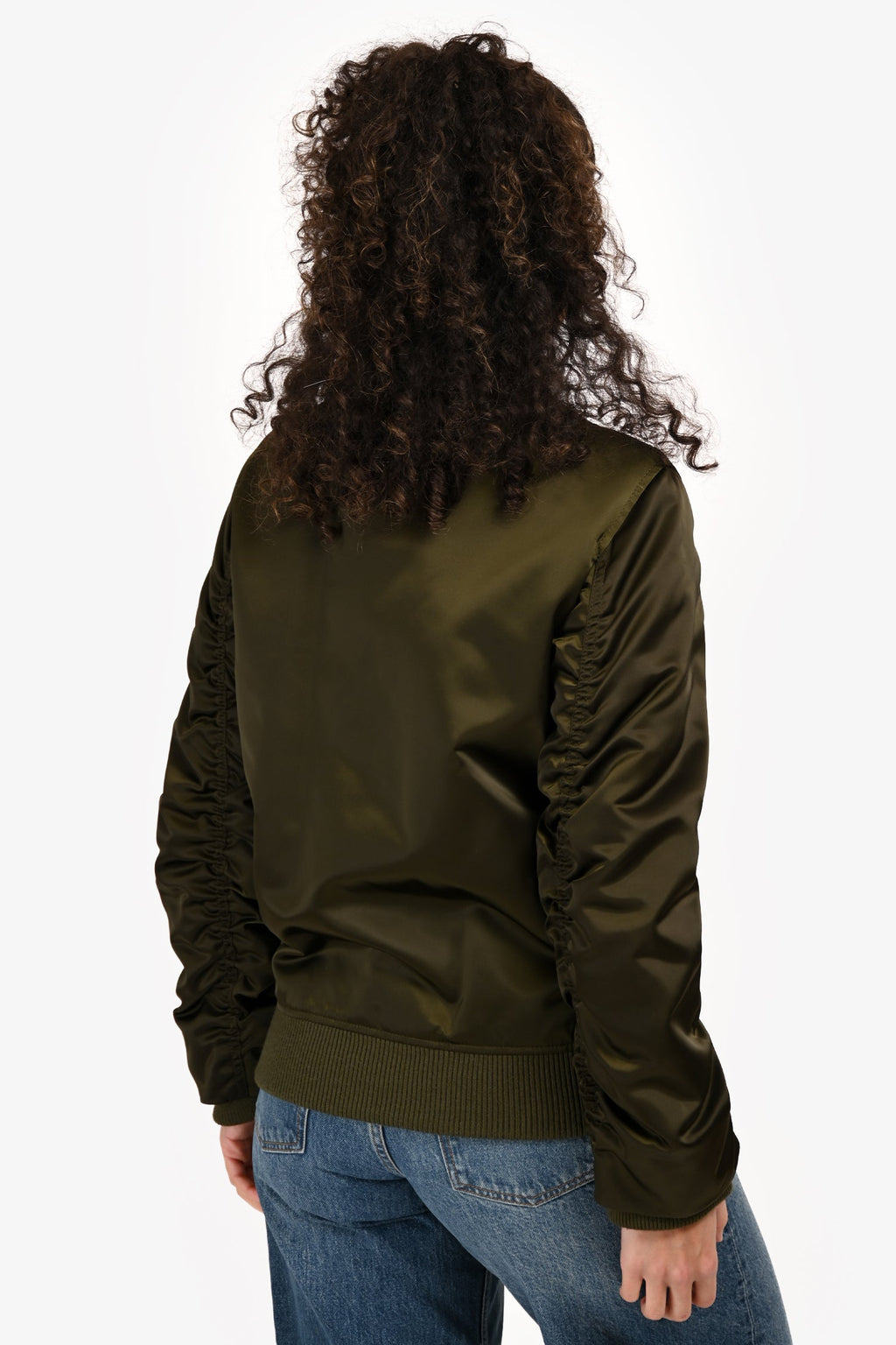 Acne Studios Green Bomber 'Leia' Jacket Size 34
